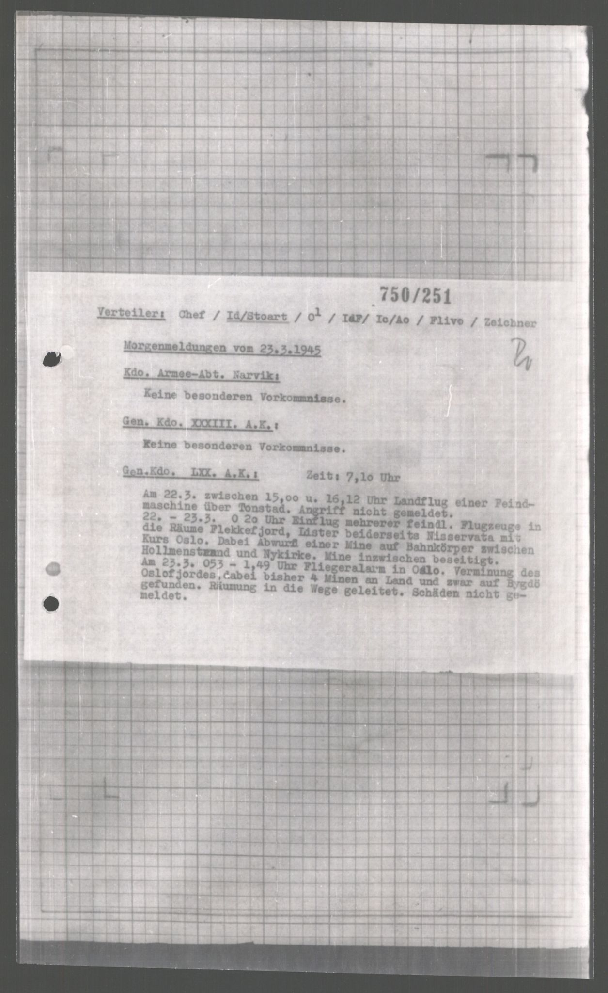 Forsvarets Overkommando. 2 kontor. Arkiv 11.4. Spredte tyske arkivsaker, AV/RA-RAFA-7031/D/Dar/Dara/L0004: Krigsdagbøker for 20. Gebirgs-Armee-Oberkommando (AOK 20), 1945, p. 154