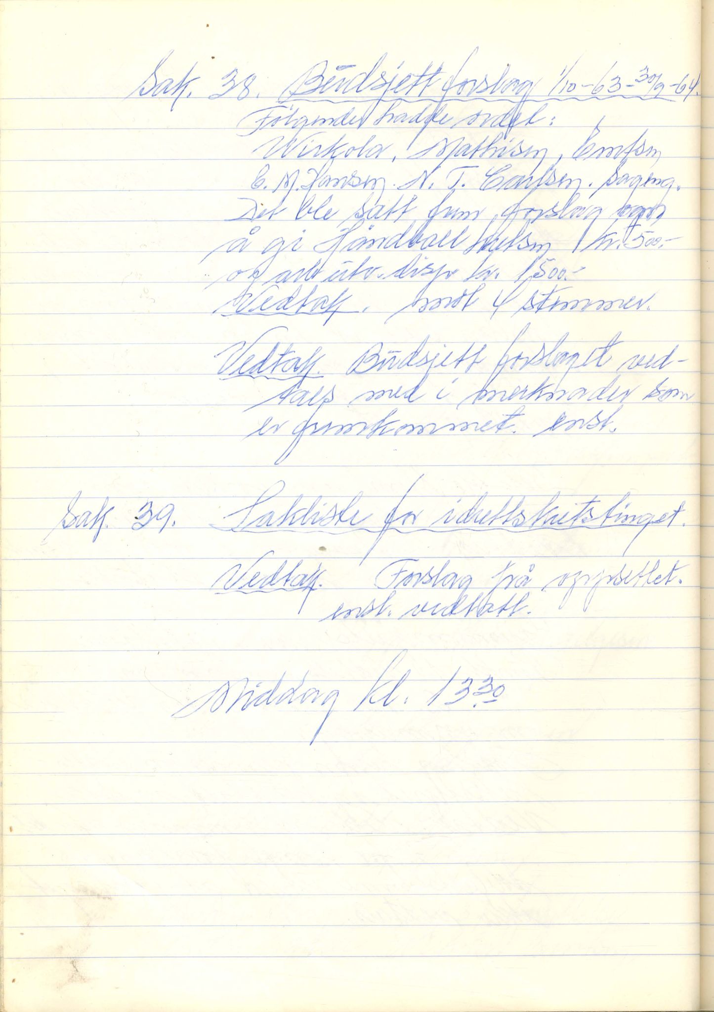 Vest-Finnmark Idrettskrets, FMFB/A-1042/A/Aa/L0003: Møteprotokoll for styre, kretsting og arbeidsutvalg, 1961-1971, p. 73