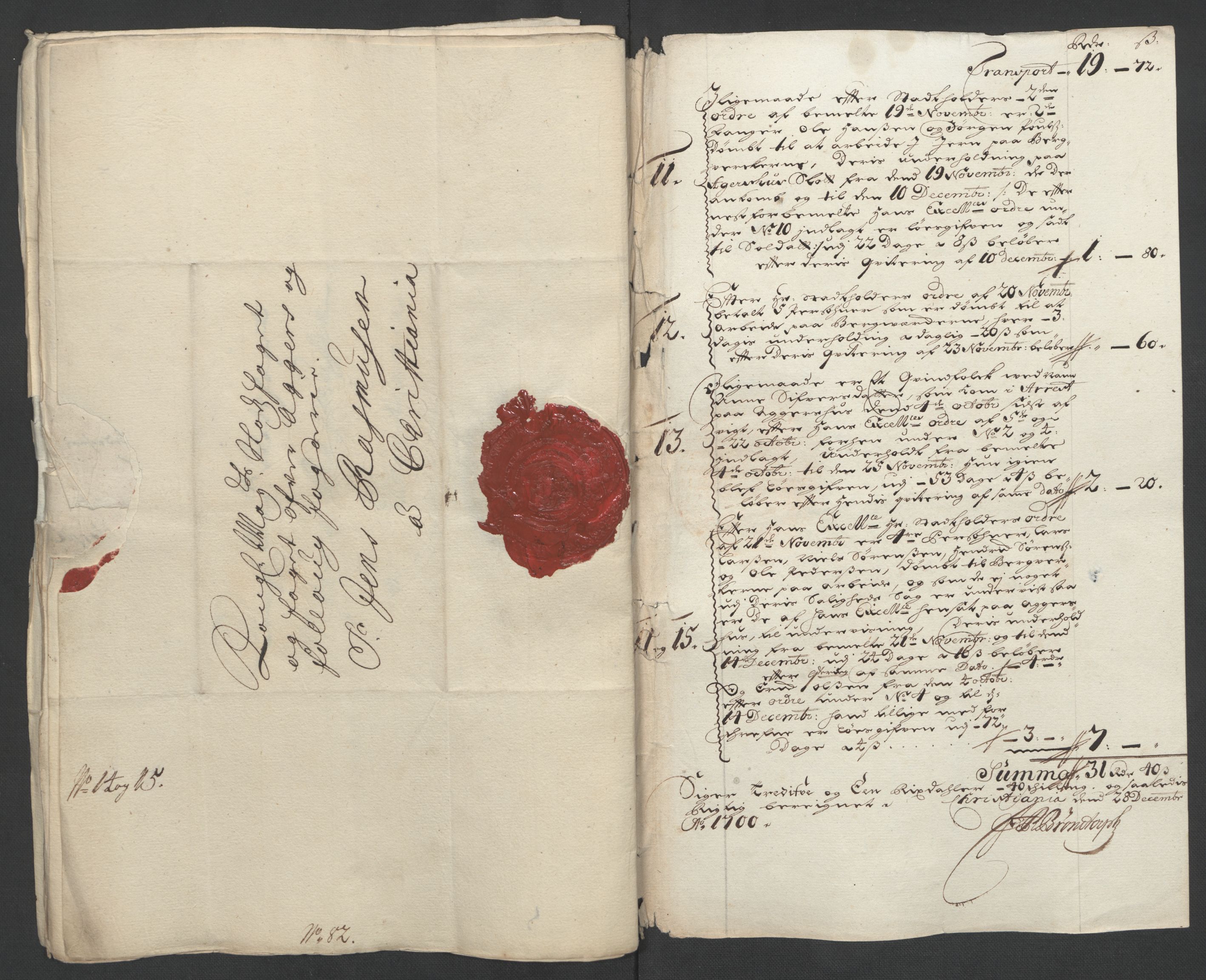 Rentekammeret inntil 1814, Reviderte regnskaper, Fogderegnskap, AV/RA-EA-4092/R10/L0443: Fogderegnskap Aker og Follo, 1700, p. 345