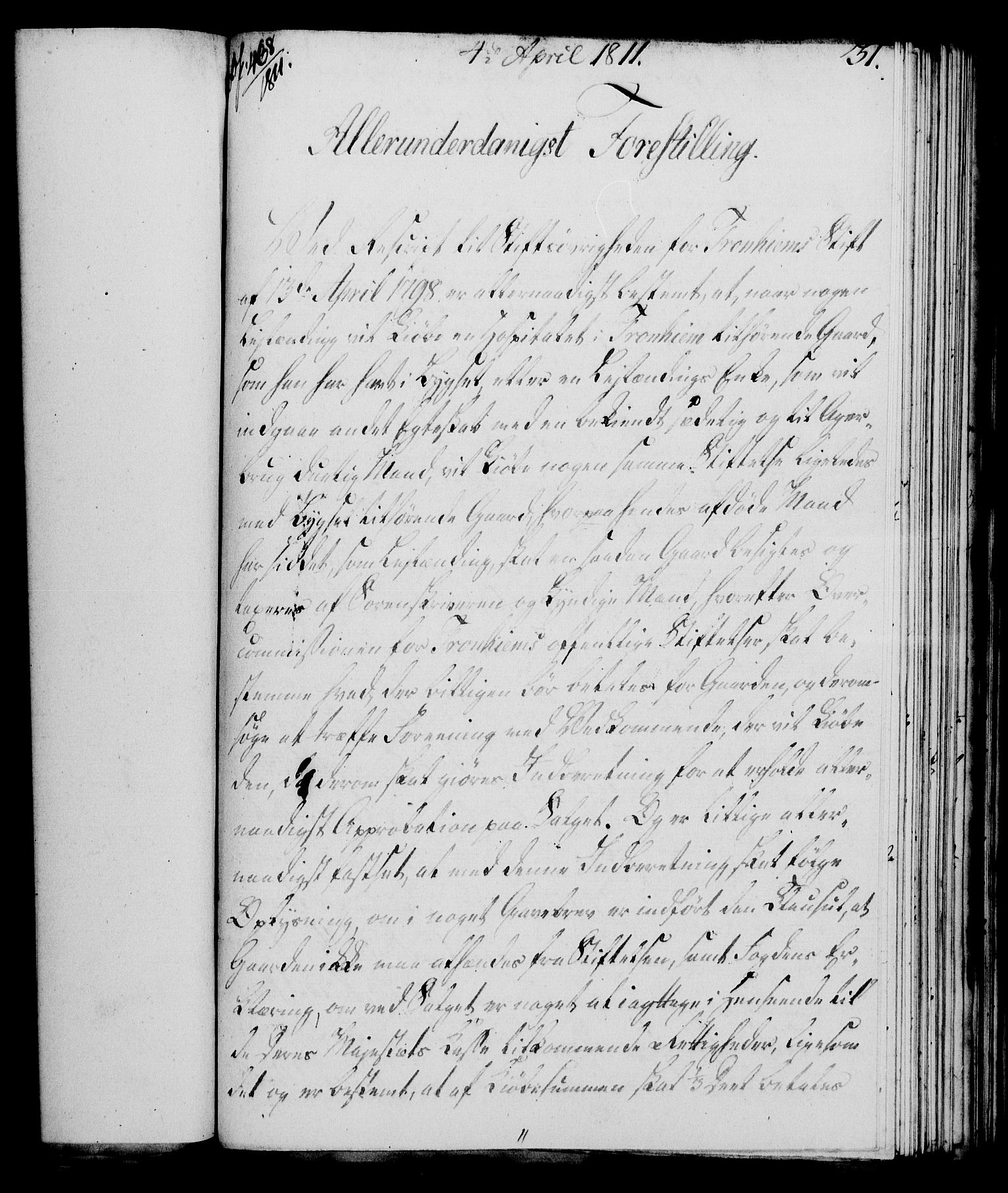 Rentekammeret, Kammerkanselliet, RA/EA-3111/G/Gf/Gfa/L0093: Norsk relasjons- og resolusjonsprotokoll (merket RK 52.93), 1811, p. 135
