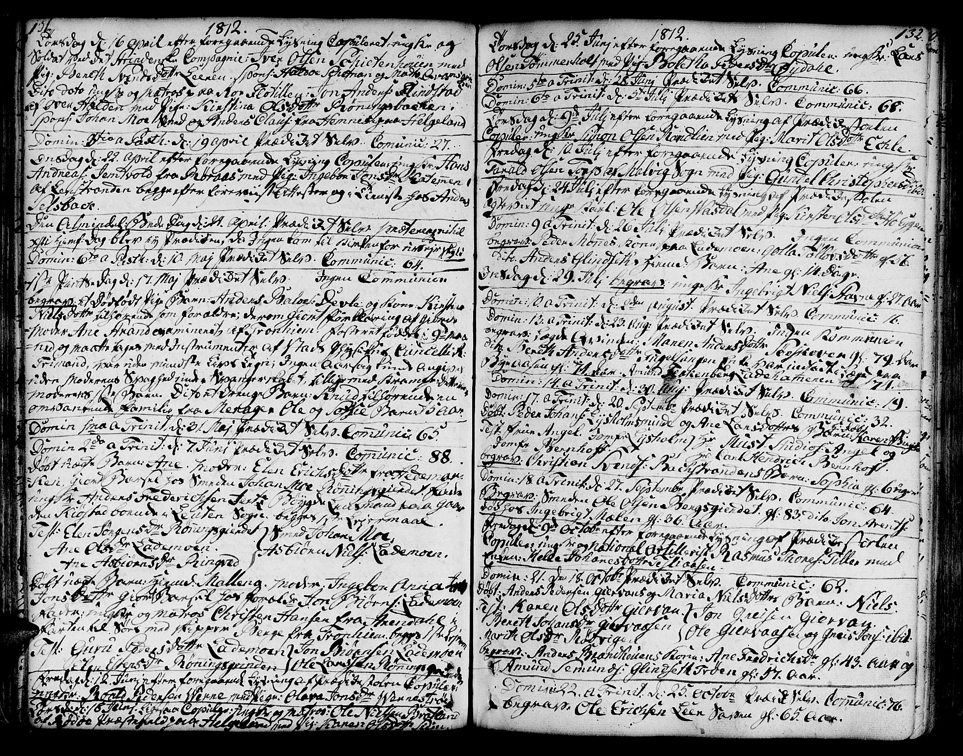 Ministerialprotokoller, klokkerbøker og fødselsregistre - Sør-Trøndelag, SAT/A-1456/606/L0280: Parish register (official) no. 606A02 /1, 1781-1817, p. 131-132