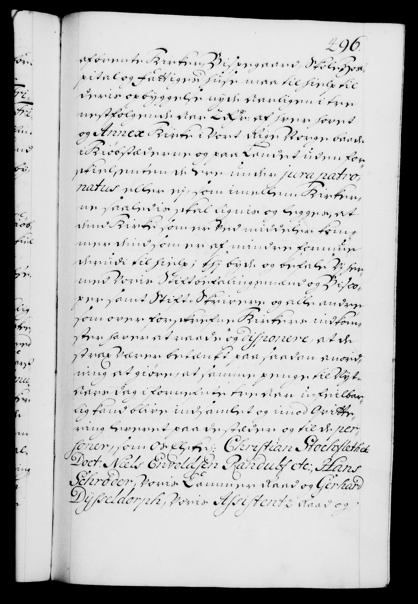 Danske Kanselli 1572-1799, AV/RA-EA-3023/F/Fc/Fca/Fcaa/L0018: Norske registre, 1699-1703, p. 496a