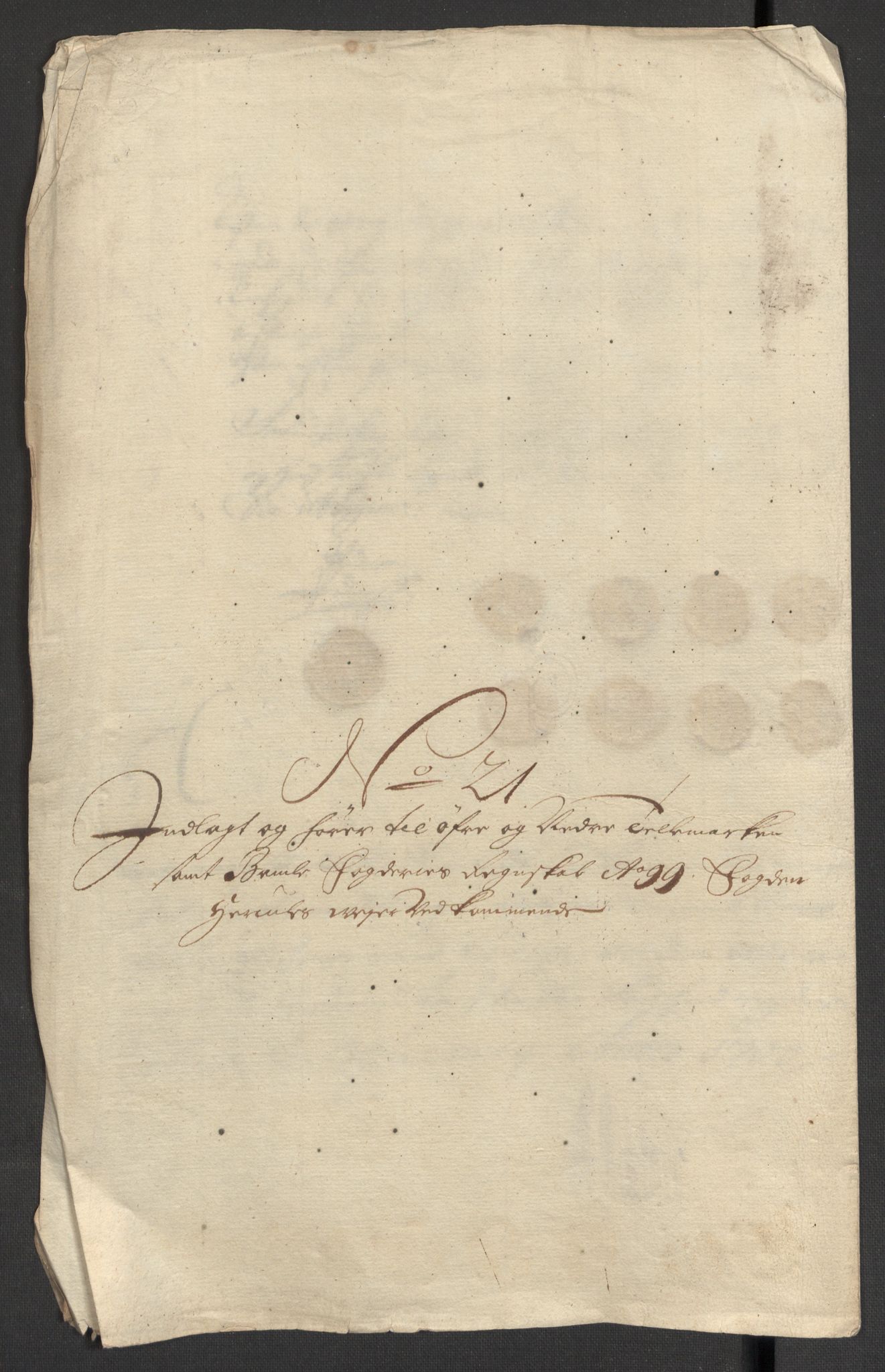 Rentekammeret inntil 1814, Reviderte regnskaper, Fogderegnskap, RA/EA-4092/R36/L2101: Fogderegnskap Øvre og Nedre Telemark og Bamble, 1699, p. 307
