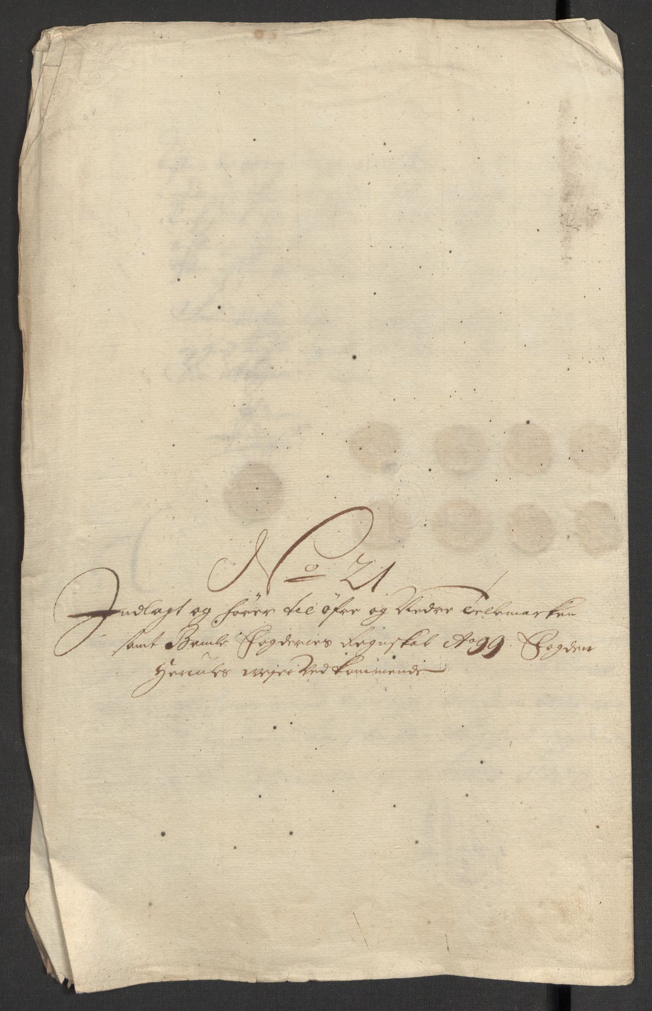 Rentekammeret inntil 1814, Reviderte regnskaper, Fogderegnskap, AV/RA-EA-4092/R36/L2101: Fogderegnskap Øvre og Nedre Telemark og Bamble, 1699, p. 307