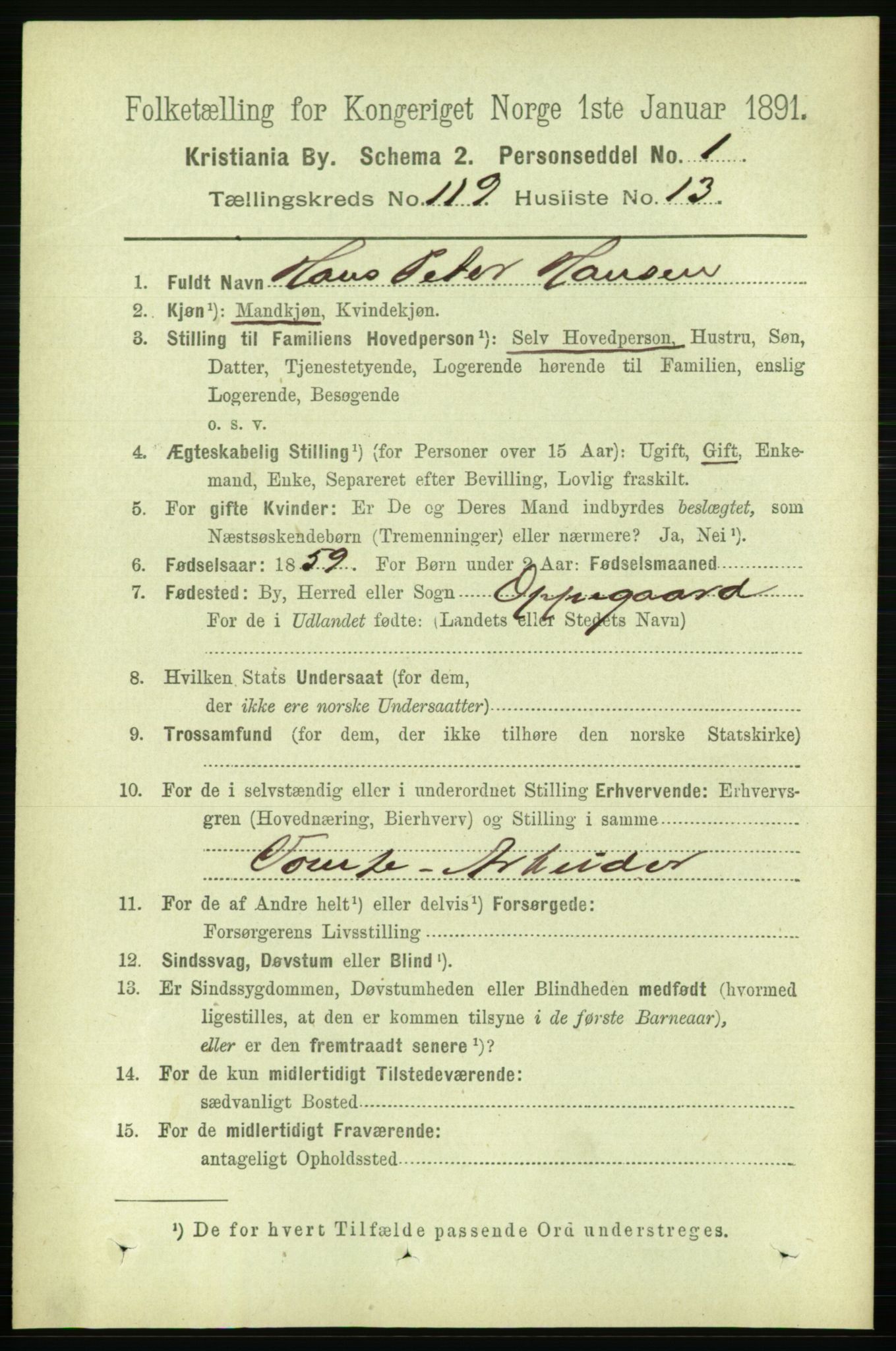 RA, 1891 census for 0301 Kristiania, 1891, p. 63859