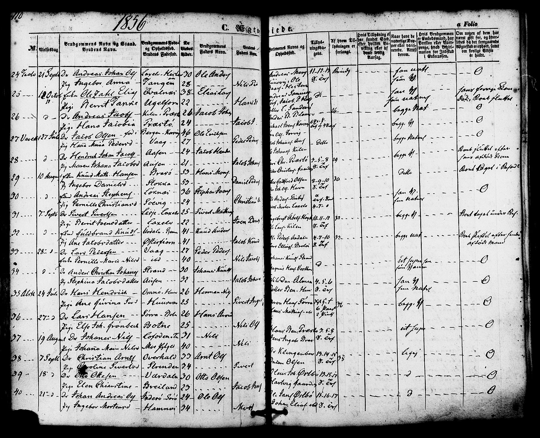 Ministerialprotokoller, klokkerbøker og fødselsregistre - Nordland, AV/SAT-A-1459/830/L0448: Parish register (official) no. 830A12, 1855-1878, p. 110