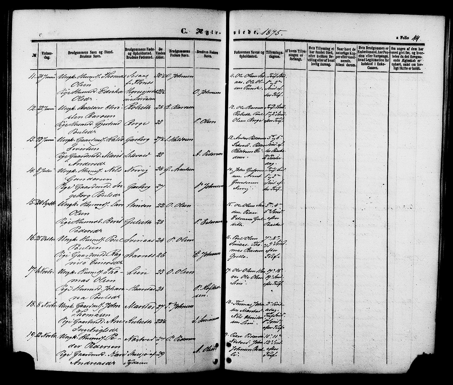 Ministerialprotokoller, klokkerbøker og fødselsregistre - Sør-Trøndelag, SAT/A-1456/695/L1147: Parish register (official) no. 695A07, 1860-1877, p. 44