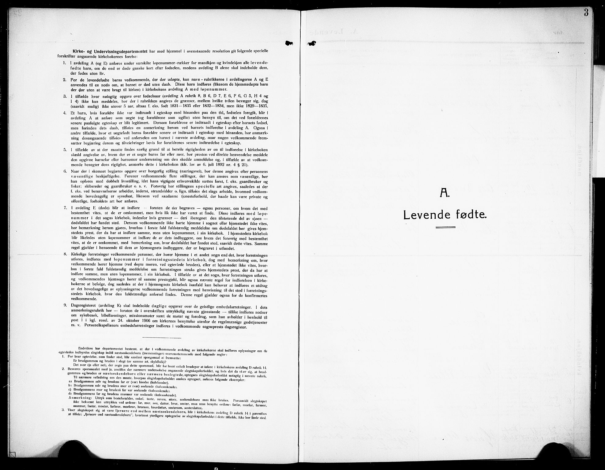 Siljan kirkebøker, SAKO/A-300/G/Ga/L0003: Parish register (copy) no. 3, 1909-1927, p. 3