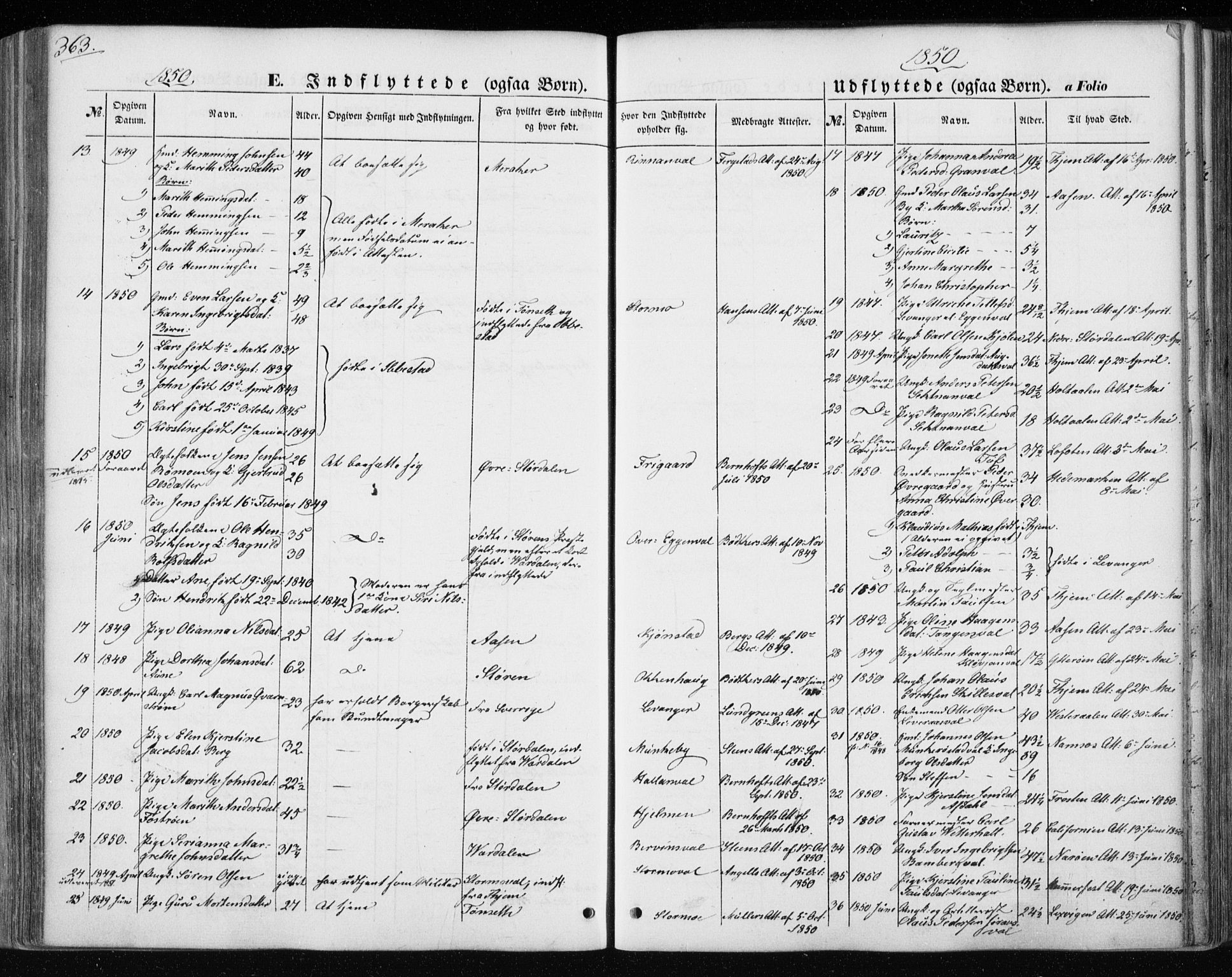 Ministerialprotokoller, klokkerbøker og fødselsregistre - Nord-Trøndelag, SAT/A-1458/717/L0154: Parish register (official) no. 717A07 /1, 1850-1862, p. 363