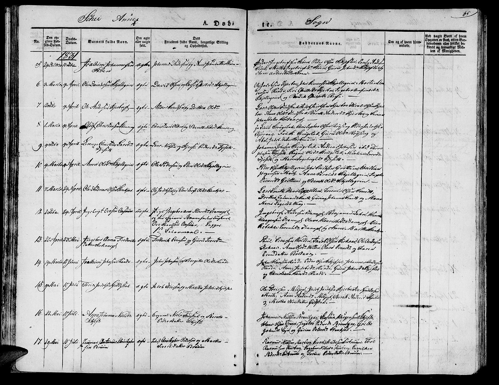Ministerialprotokoller, klokkerbøker og fødselsregistre - Nord-Trøndelag, SAT/A-1458/735/L0336: Parish register (official) no. 735A05 /2, 1825-1835, p. 65