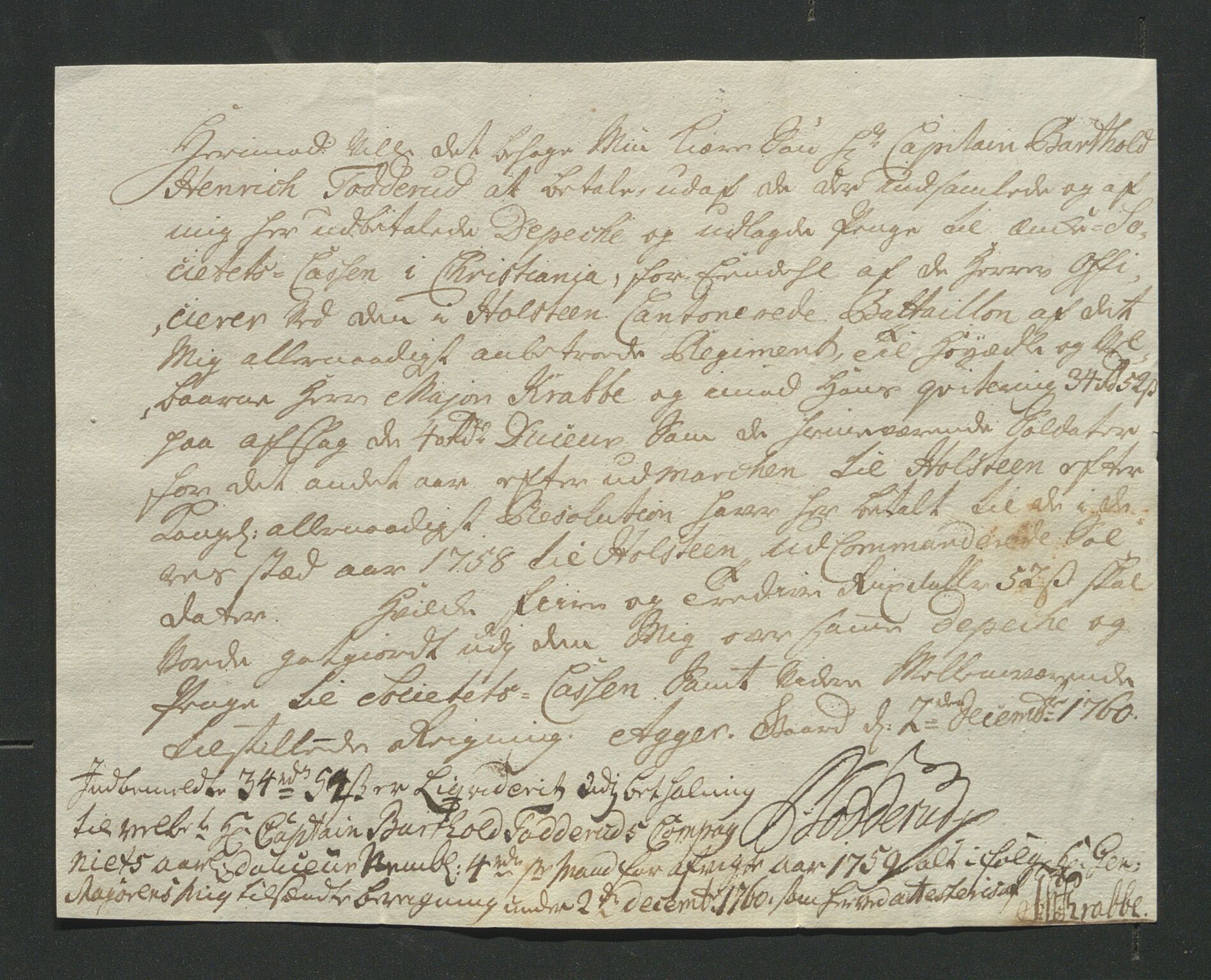 Åker i Vang, Hedmark, og familien Todderud, AV/SAH-ARK-010/J/Jc/L0002: Korrespondanse, 1753-1762, p. 350