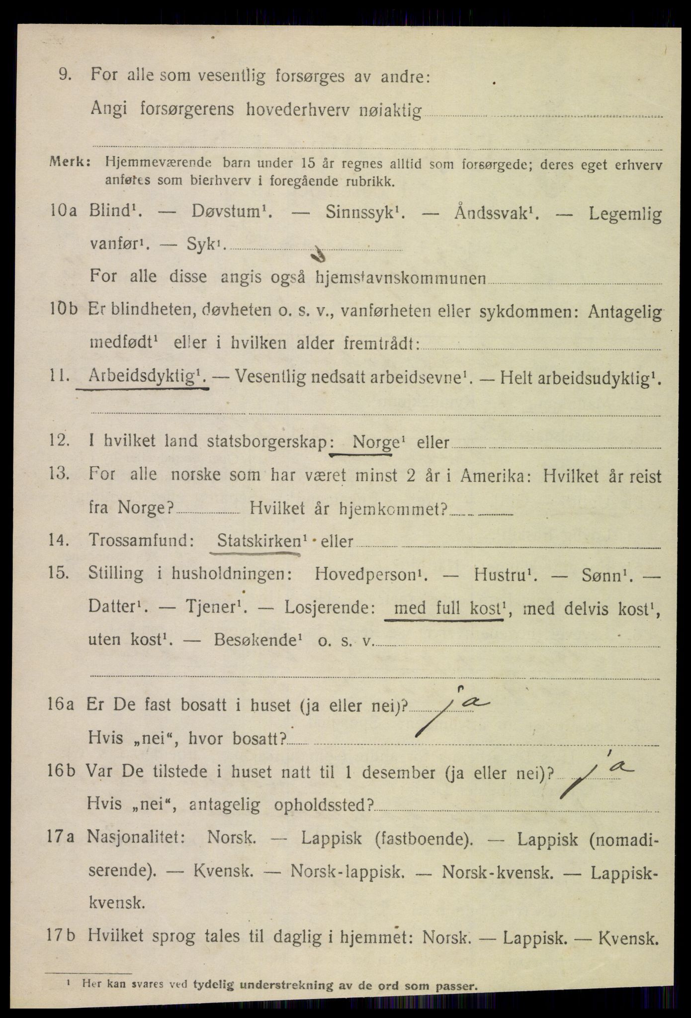 SAT, 1920 census for Rødøy, 1920, p. 6505