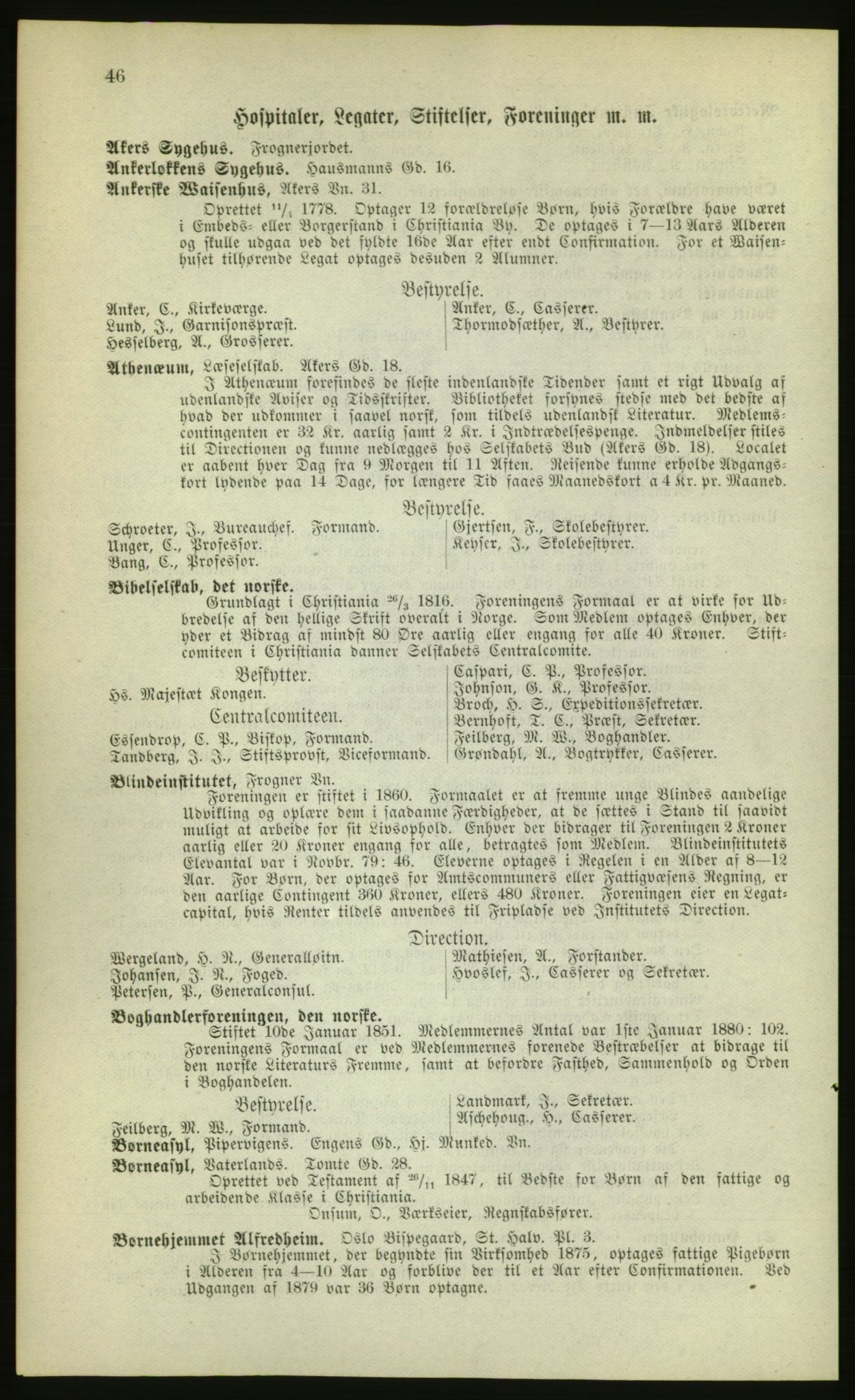 Kristiania/Oslo adressebok, PUBL/-, 1880, p. 46