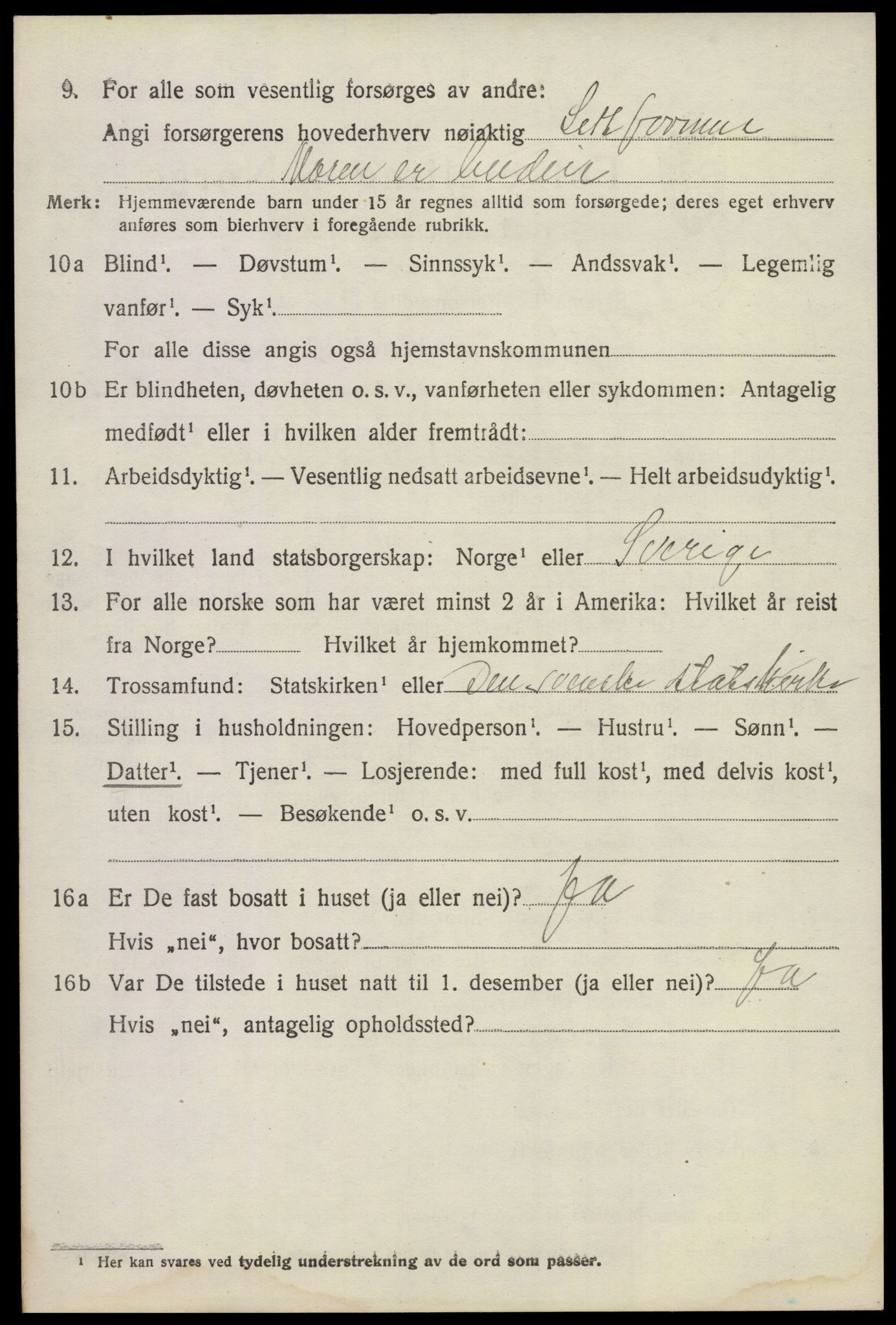 SAKO, 1920 census for Våle, 1920, p. 1263