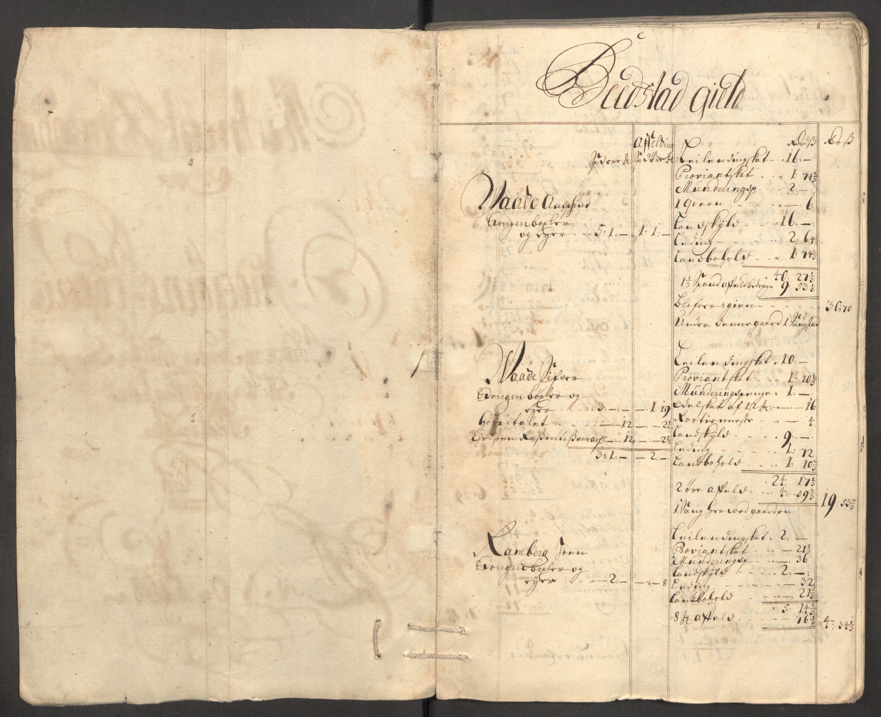 Rentekammeret inntil 1814, Reviderte regnskaper, Fogderegnskap, AV/RA-EA-4092/R63/L4316: Fogderegnskap Inderøy, 1708, p. 24