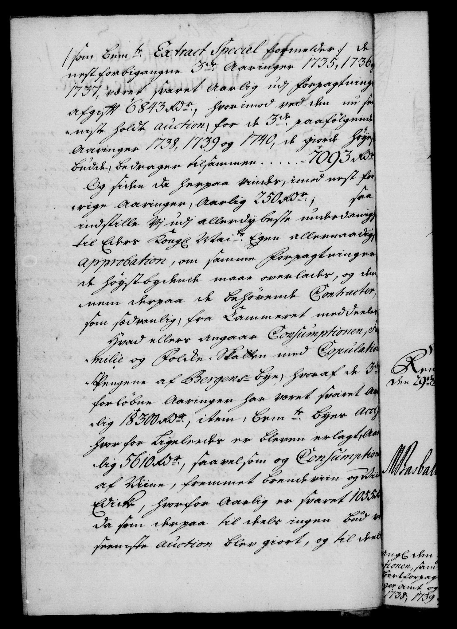 Rentekammeret, Kammerkanselliet, RA/EA-3111/G/Gf/Gfa/L0020: Norsk relasjons- og resolusjonsprotokoll (merket RK 52.20), 1737, p. 539