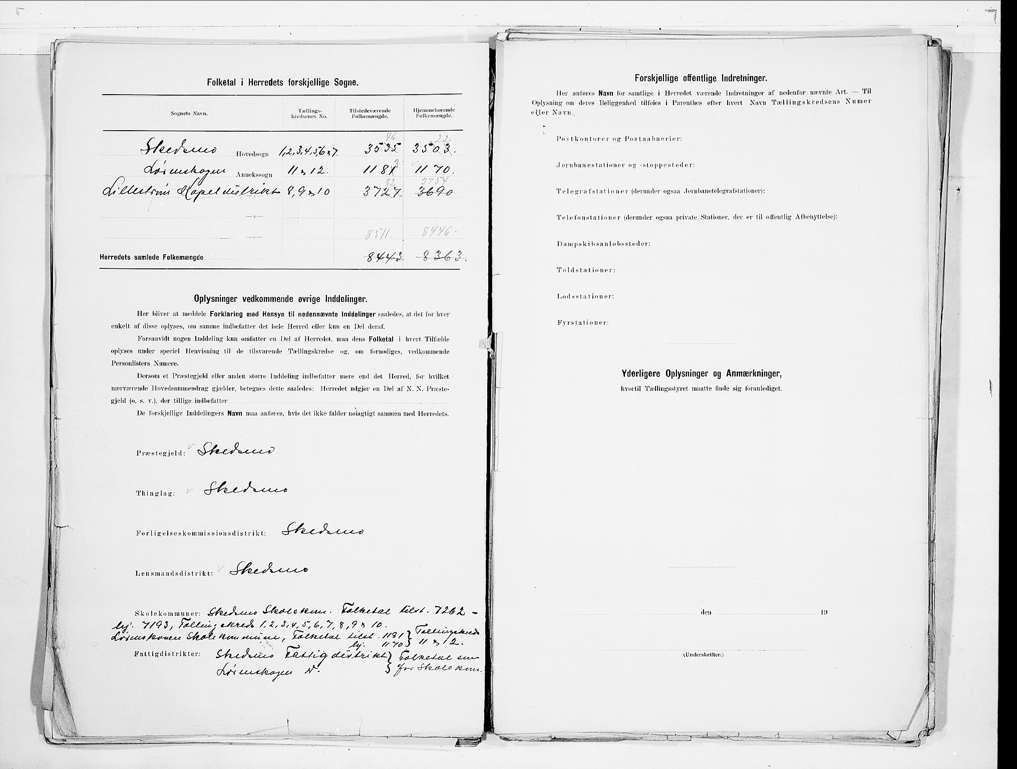 SAO, 1900 census for Skedsmo, 1900, p. 3