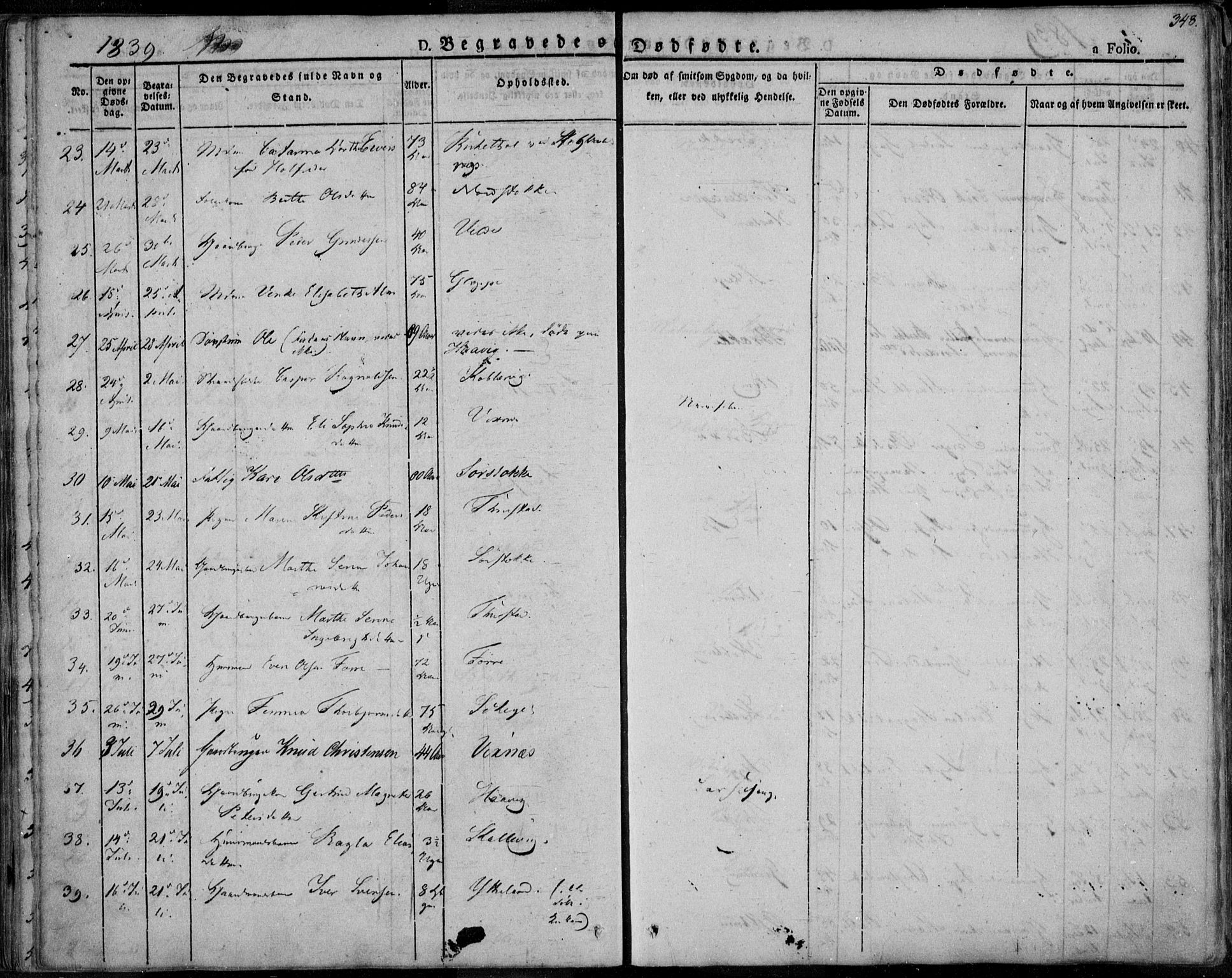 Avaldsnes sokneprestkontor, AV/SAST-A -101851/H/Ha/Haa/L0005: Parish register (official) no. A 5.2, 1825-1841, p. 348