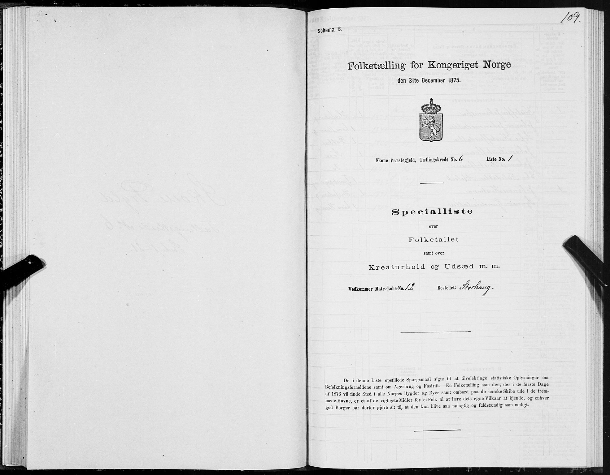 SAT, 1875 census for 1529P Skodje, 1875, p. 2109