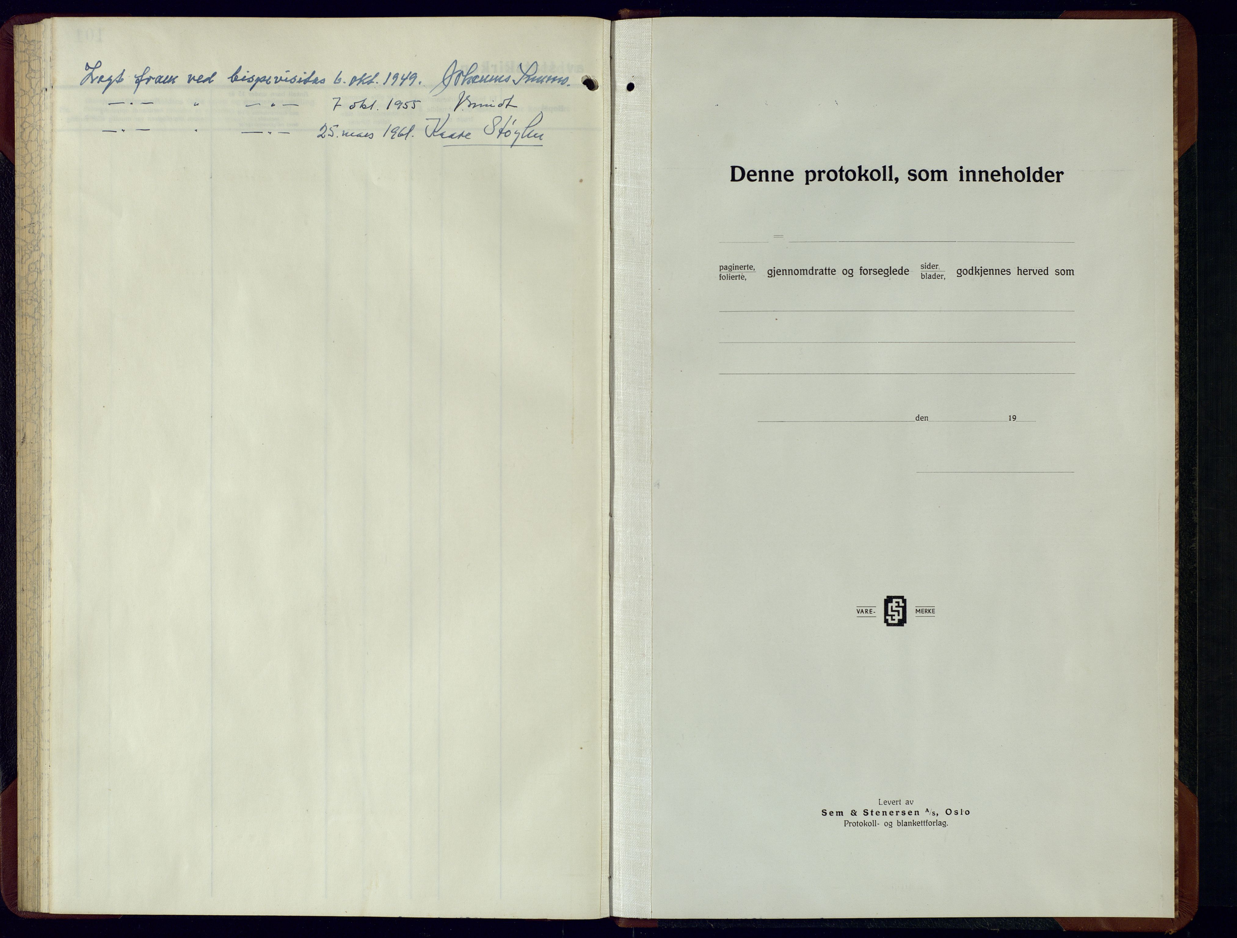 Nord-Audnedal sokneprestkontor, SAK/1111-0032/F/Fb/Fba/L0007: Parish register (copy) no. B-7, 1944-1961