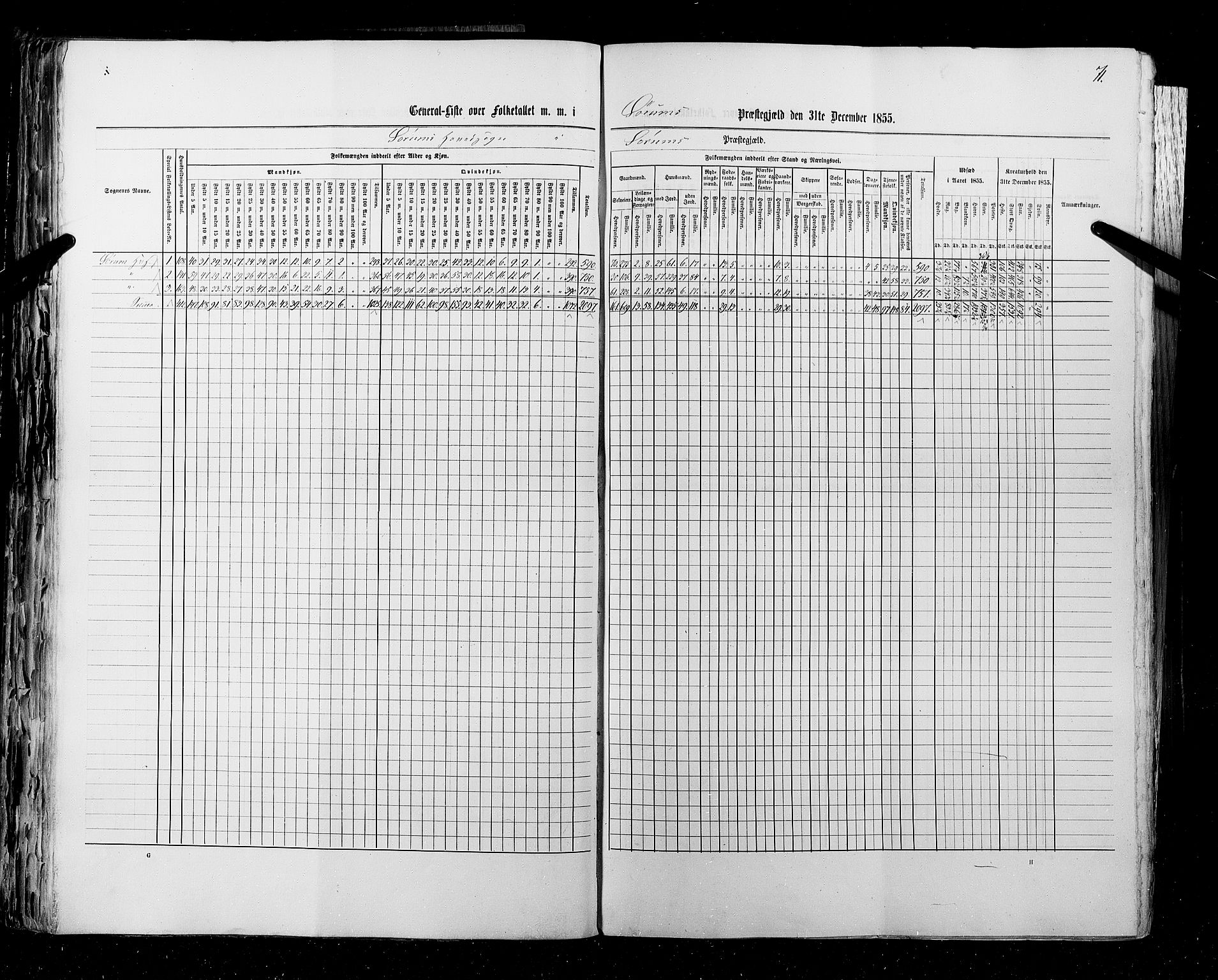 RA, Census 1855, vol. 1: Akershus amt, Smålenenes amt og Hedemarken amt, 1855, p. 71