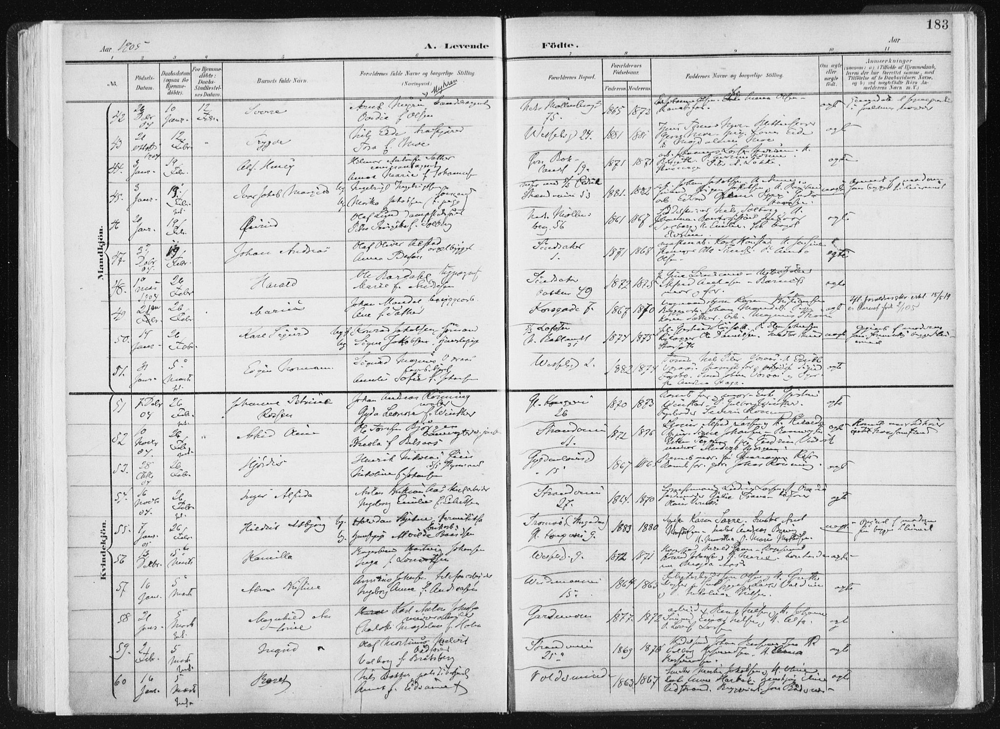 Ministerialprotokoller, klokkerbøker og fødselsregistre - Sør-Trøndelag, SAT/A-1456/604/L0199: Parish register (official) no. 604A20I, 1901-1906, p. 183
