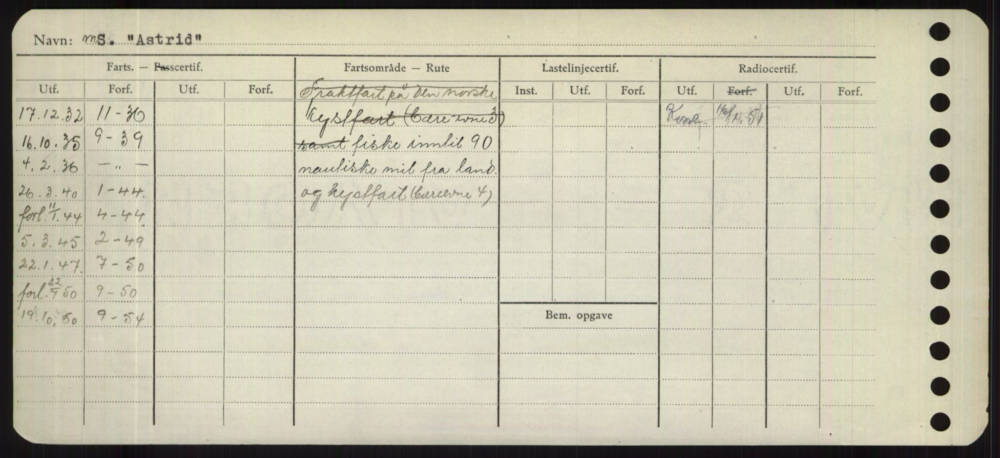 Sjøfartsdirektoratet med forløpere, Skipsmålingen, RA/S-1627/H/Hd/L0002: Fartøy, Apa-Axe, p. 330