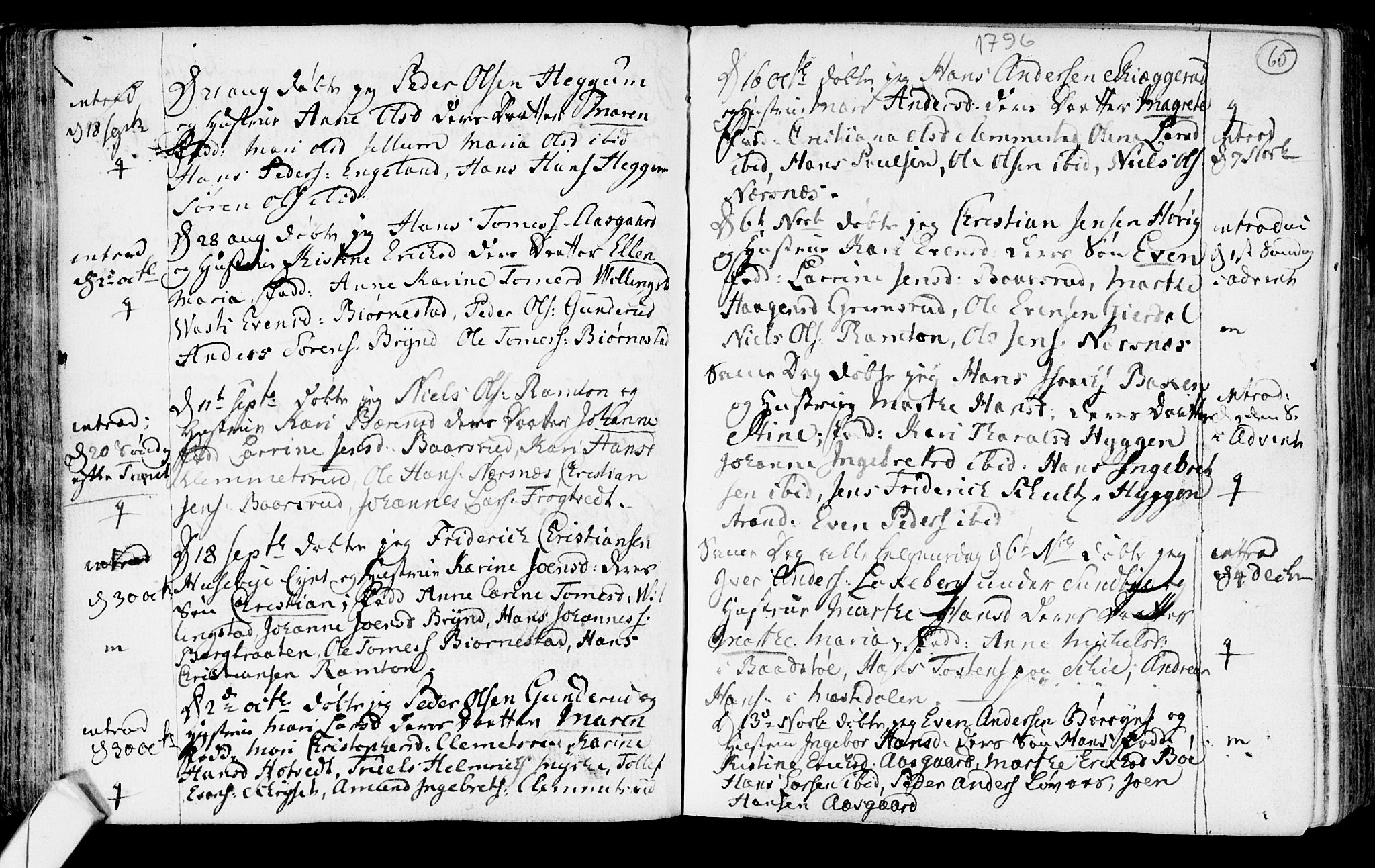 Røyken kirkebøker, SAKO/A-241/F/Fa/L0003: Parish register (official) no. 3, 1782-1813, p. 65