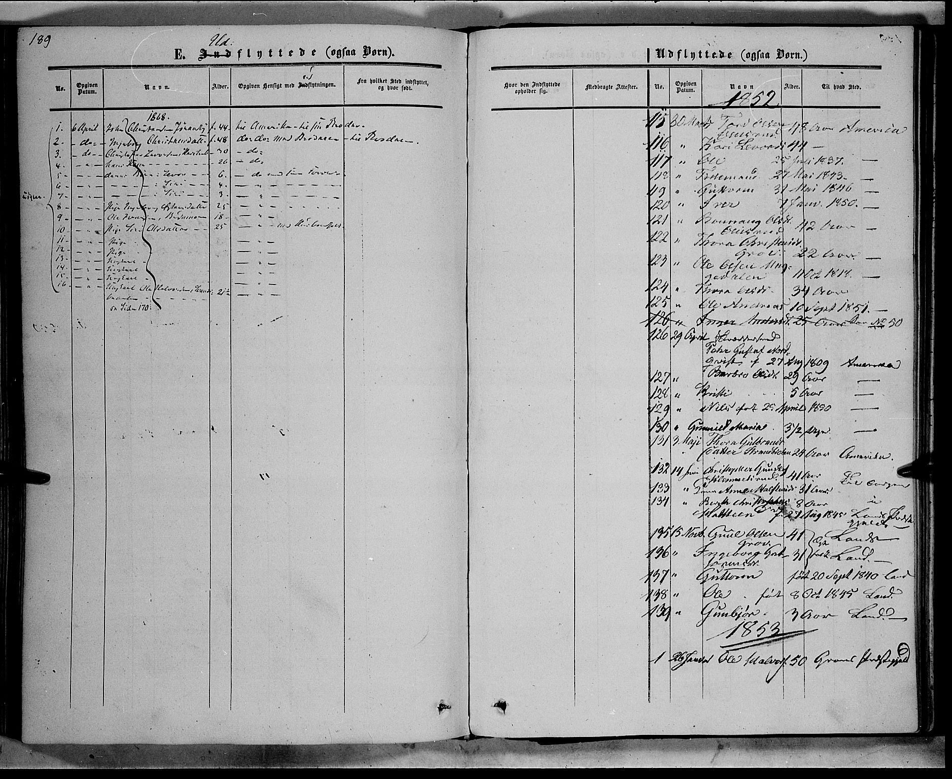 Sør-Aurdal prestekontor, SAH/PREST-128/H/Ha/Haa/L0007: Parish register (official) no. 7, 1849-1876, p. 189