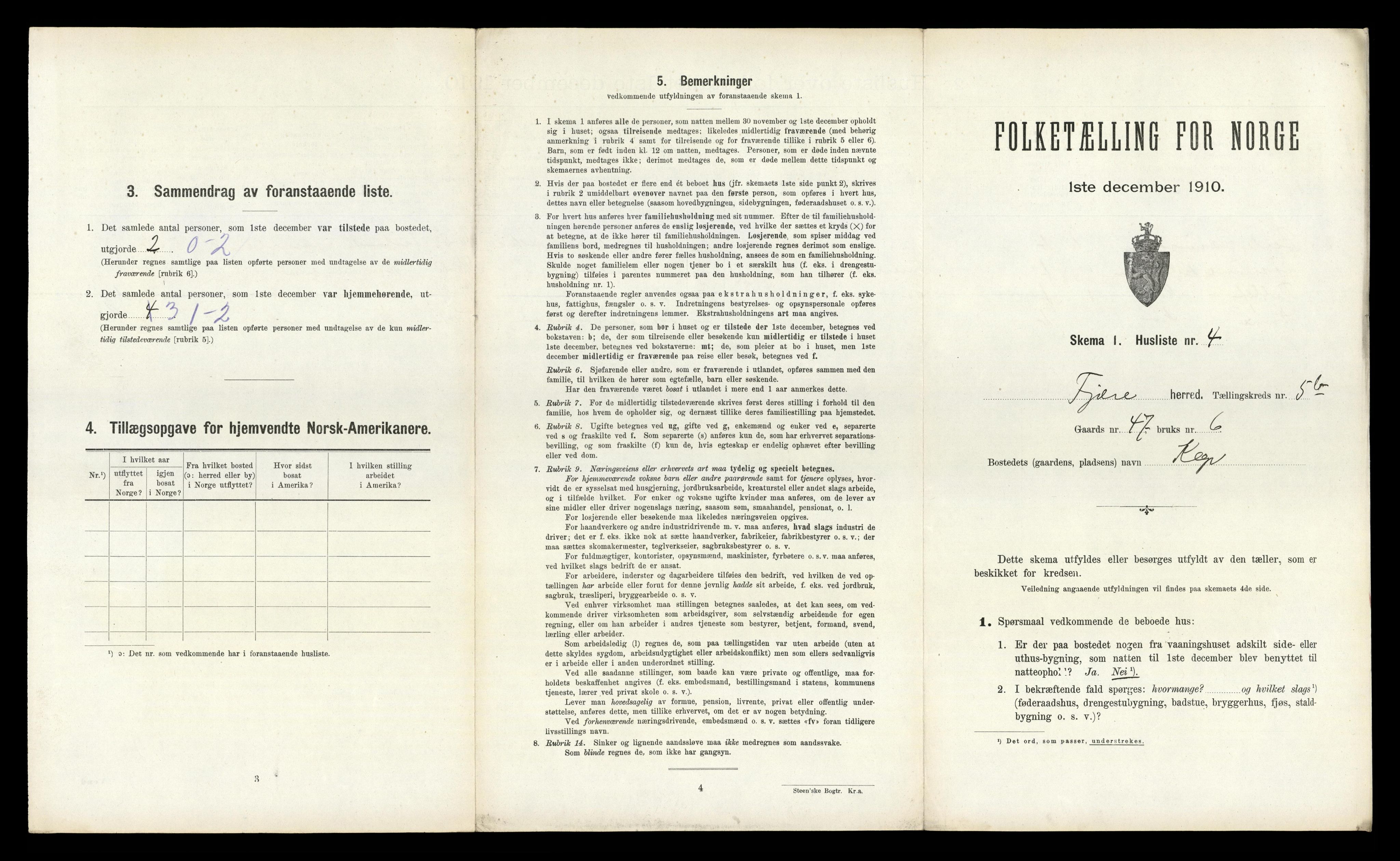 RA, 1910 census for Fjære, 1910, p. 1209