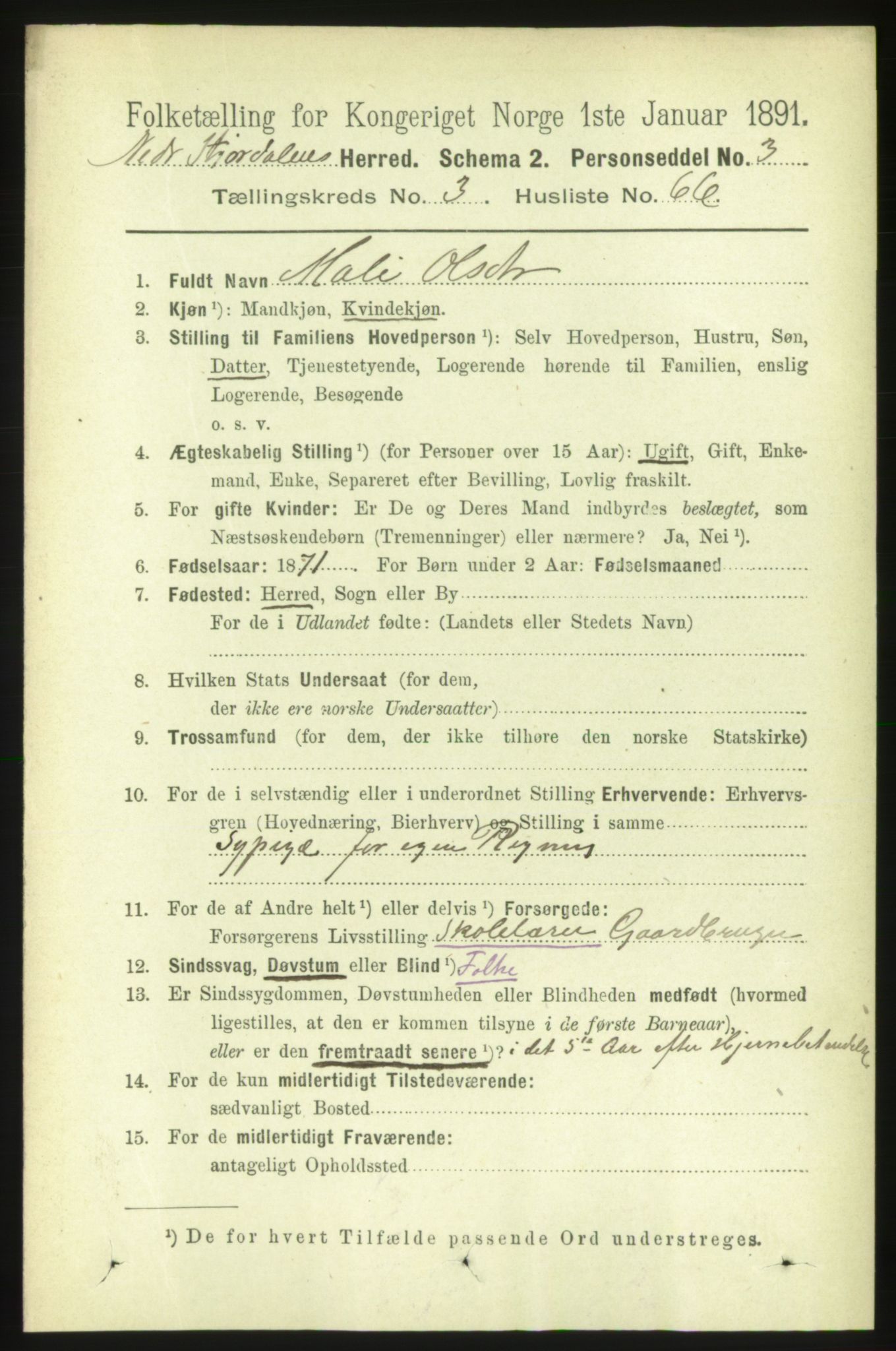 RA, 1891 census for 1714 Nedre Stjørdal, 1891, p. 1420