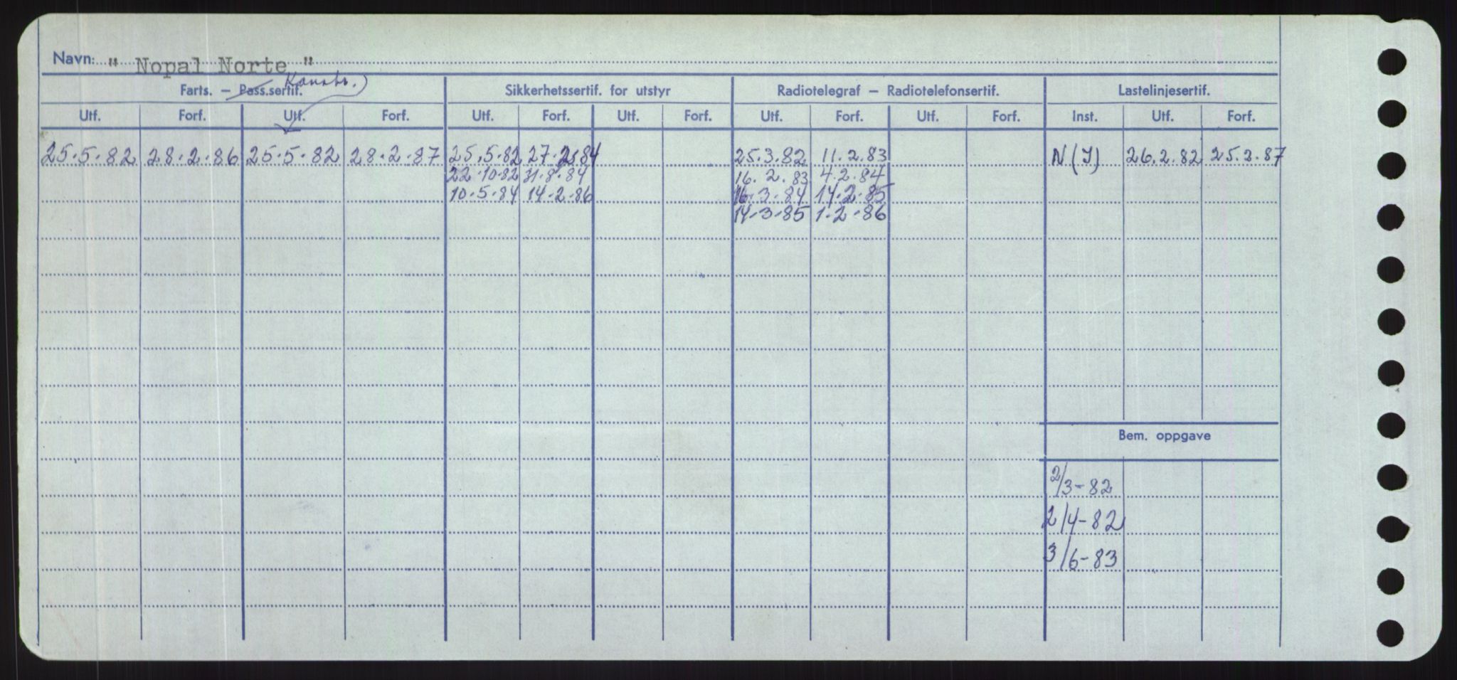 Sjøfartsdirektoratet med forløpere, Skipsmålingen, AV/RA-S-1627/H/Hd/L0026: Fartøy, N-Norhol, p. 288