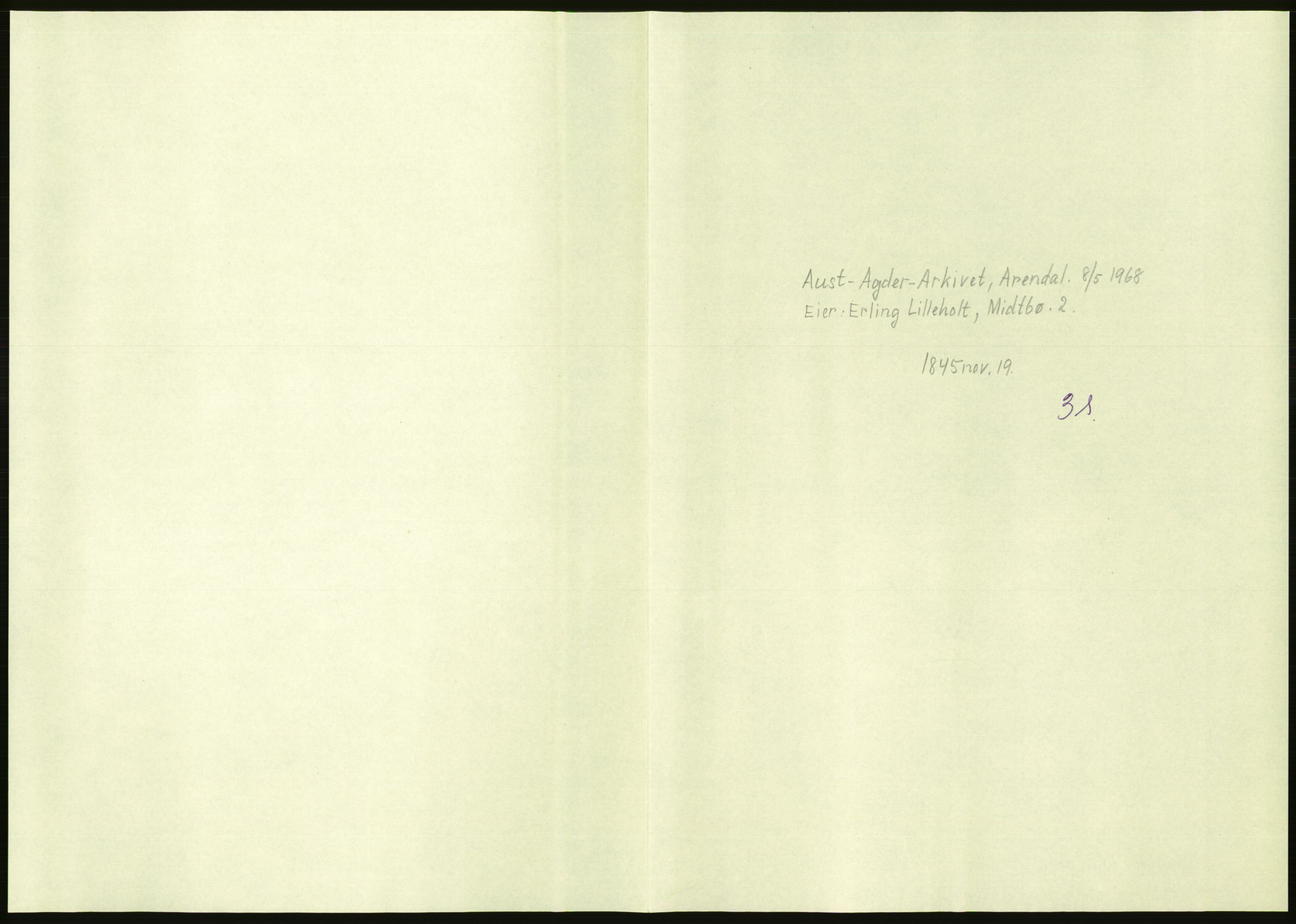 Samlinger til kildeutgivelse, Amerikabrevene, AV/RA-EA-4057/F/L0026: Innlån fra Aust-Agder: Aust-Agder-Arkivet - Erickson, 1838-1914, p. 539