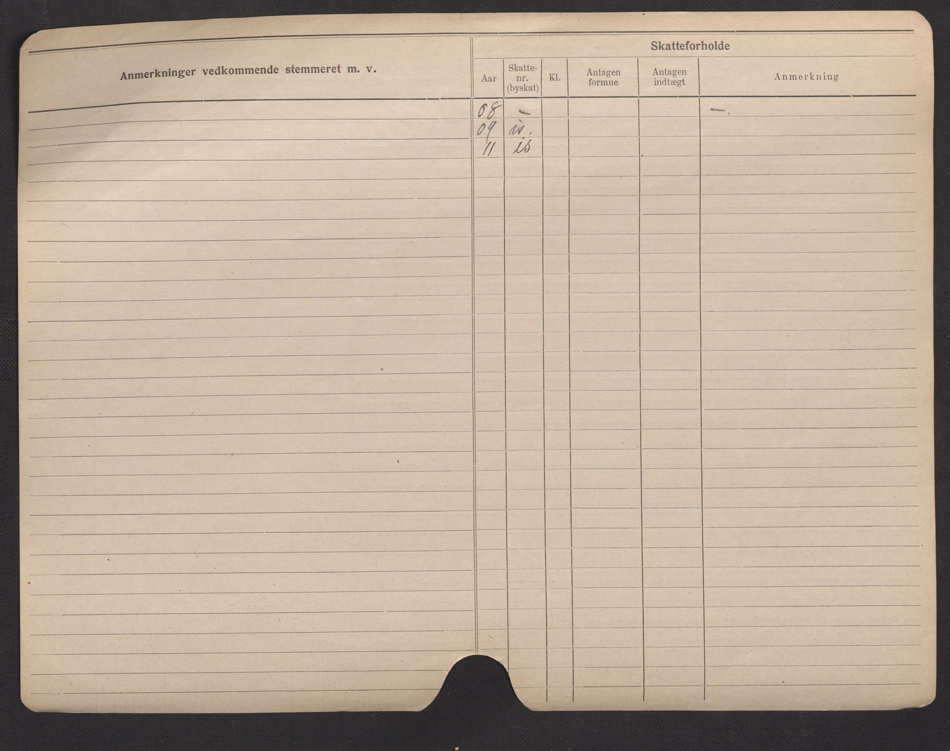 Oslo folkeregister, Registerkort, AV/SAO-A-11715/F/Fa/Fac/L0007: Menn, 1906-1914, p. 8b
