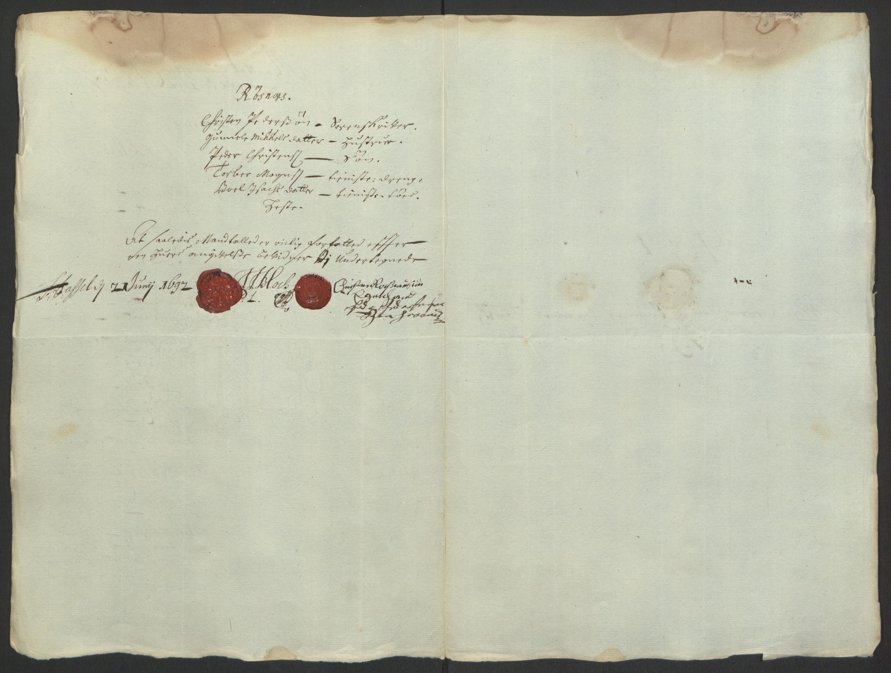 Rentekammeret inntil 1814, Reviderte regnskaper, Fogderegnskap, AV/RA-EA-4092/R67/L4676: Fogderegnskap Vesterålen, Andenes og Lofoten, 1691-1693, p. 129