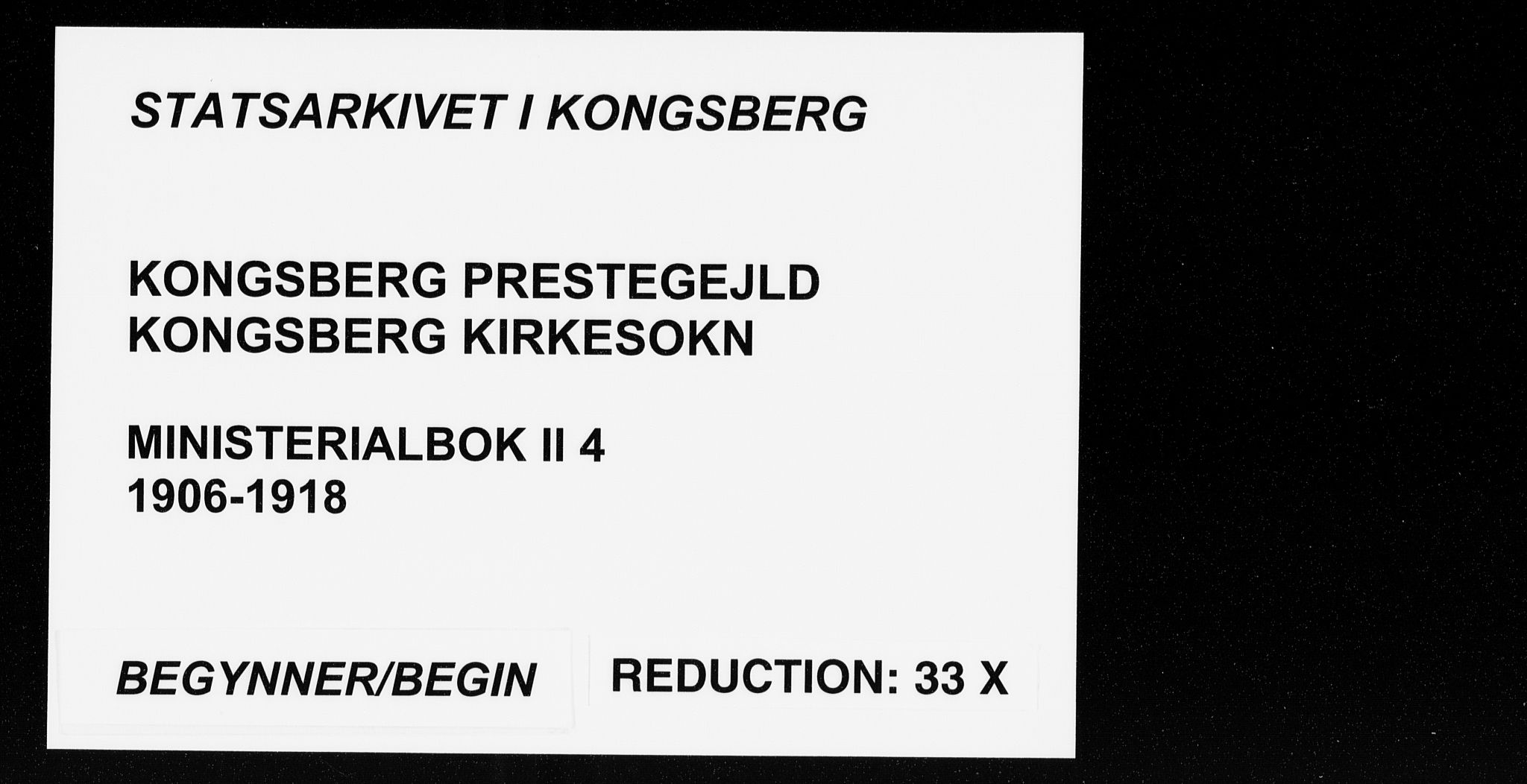 Kongsberg kirkebøker, SAKO/A-22/F/Fb/L0004: Parish register (official) no. II 4, 1906-1918