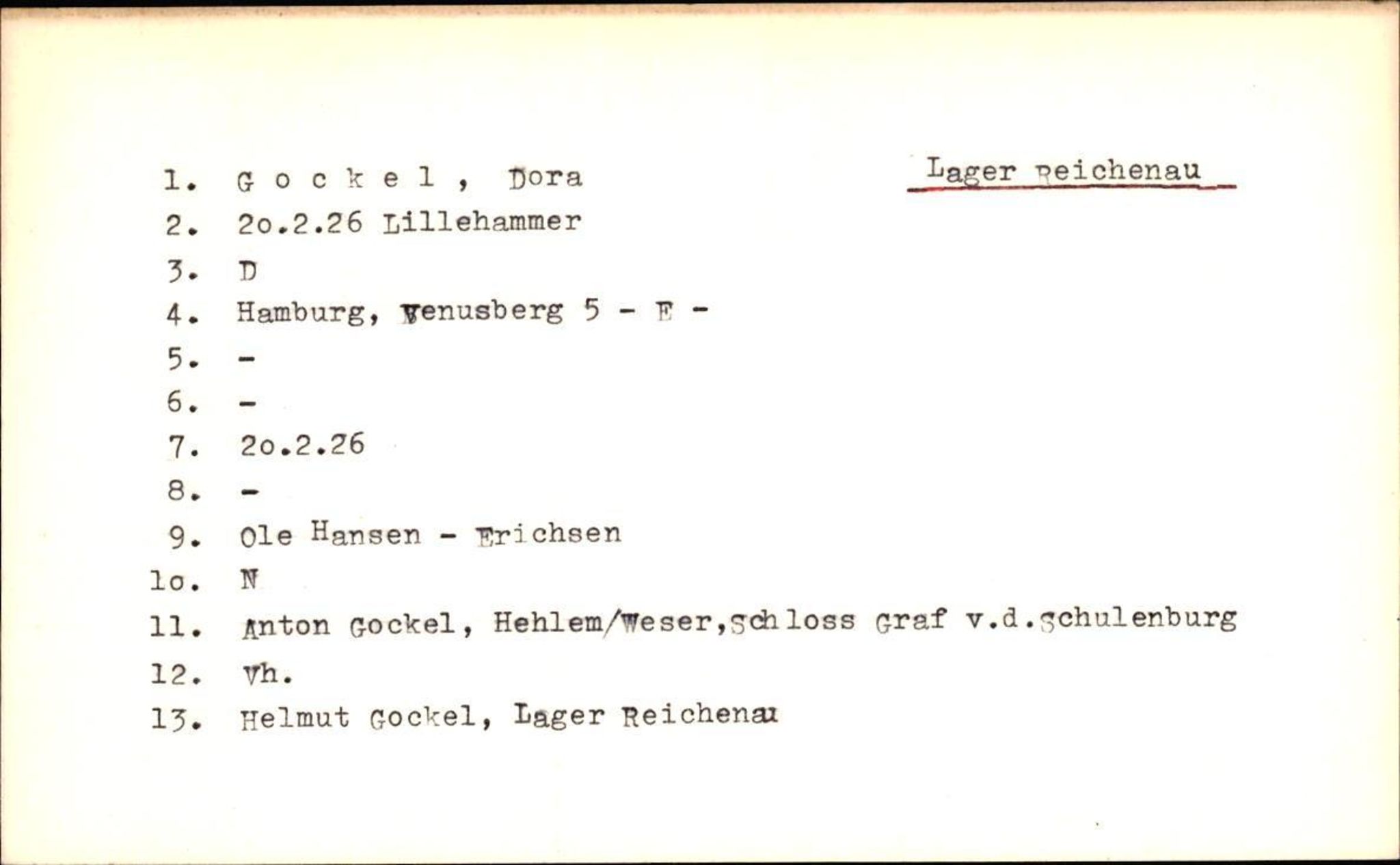 Hjemsendte tyskere , AV/RA-RAFA-6487/D/Da/L0002: Gleeske-Krause, 1945-1947, p. 12
