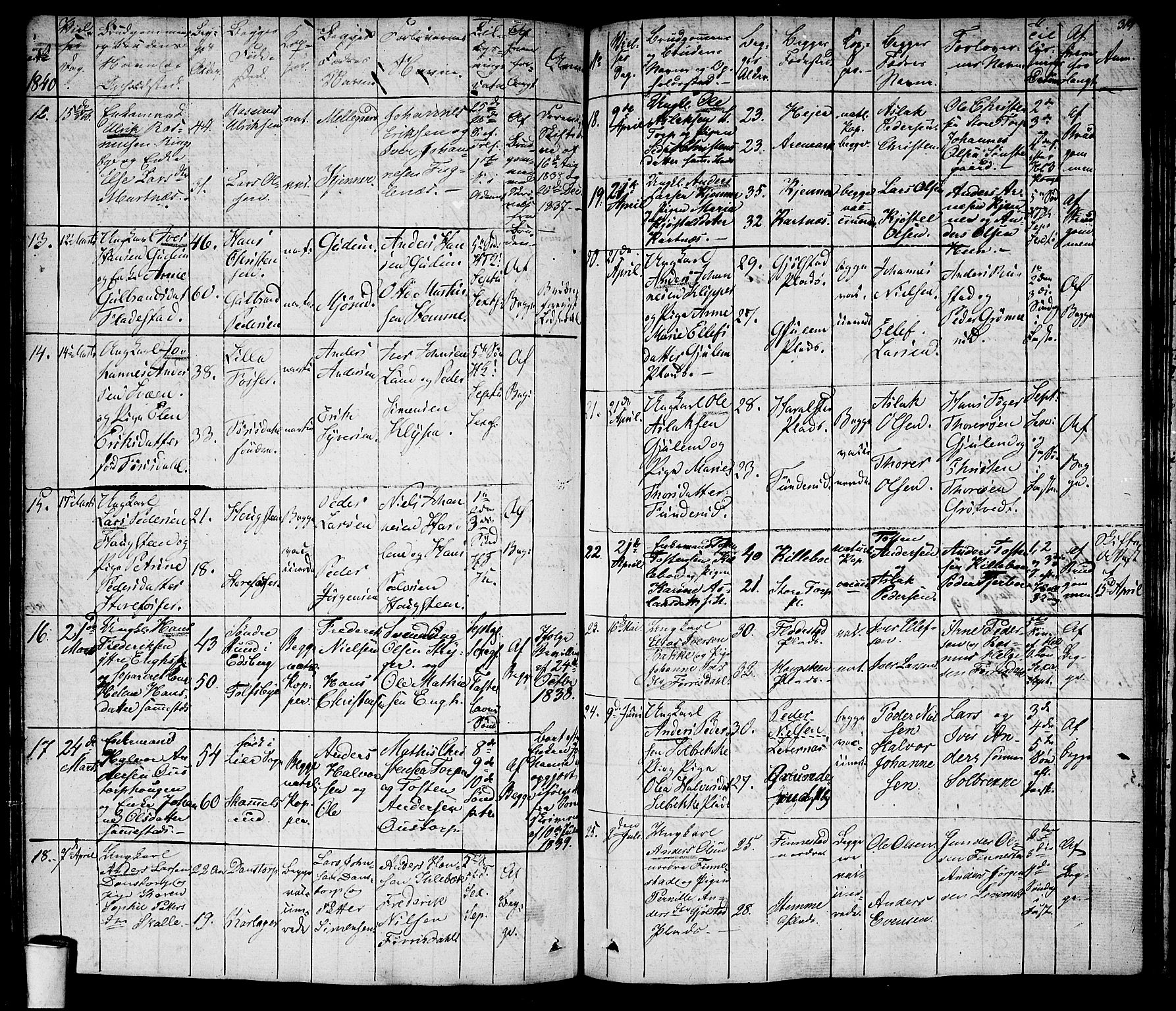 Rakkestad prestekontor Kirkebøker, SAO/A-2008/F/Fa/L0007: Parish register (official) no. I 7, 1825-1841, p. 319