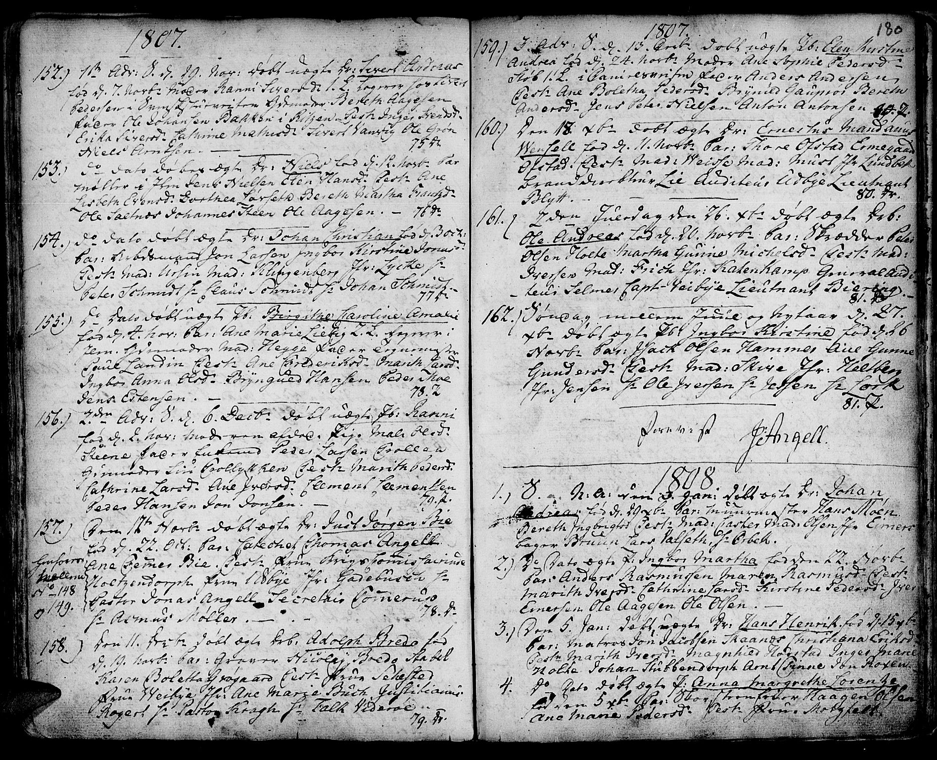 Ministerialprotokoller, klokkerbøker og fødselsregistre - Sør-Trøndelag, SAT/A-1456/601/L0039: Parish register (official) no. 601A07, 1770-1819, p. 180