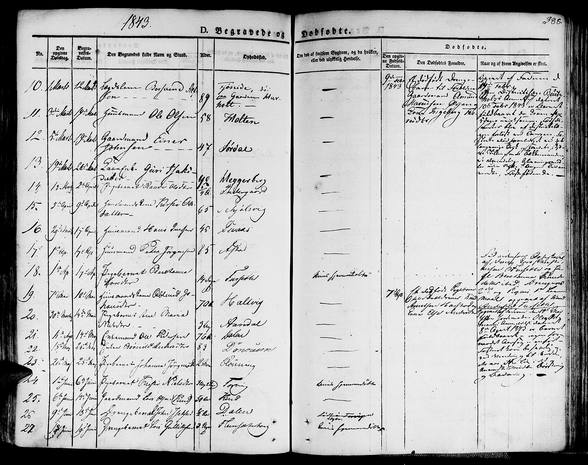 Ministerialprotokoller, klokkerbøker og fødselsregistre - Møre og Romsdal, SAT/A-1454/586/L0983: Parish register (official) no. 586A09, 1829-1843, p. 388