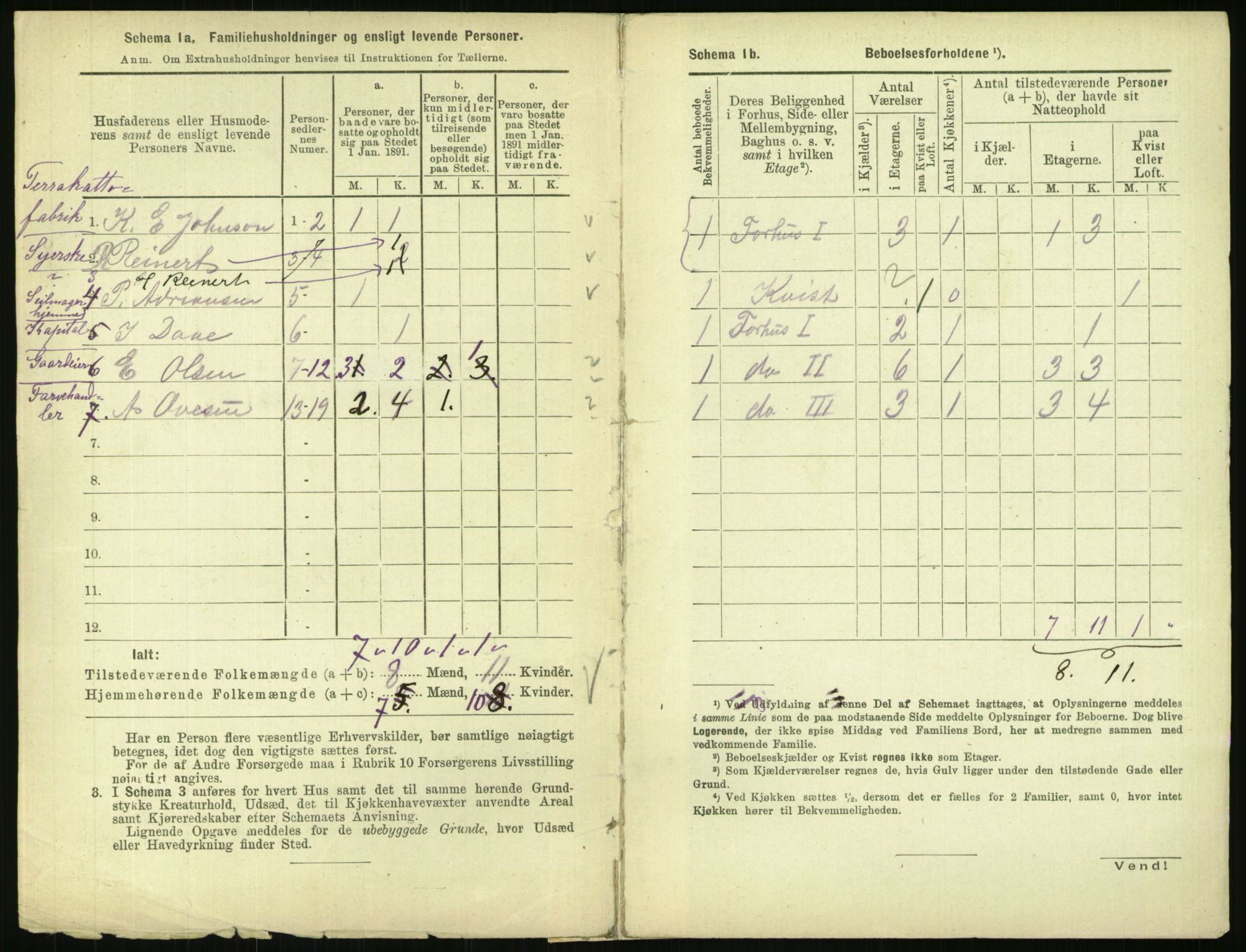 RA, 1891 census for 0301 Kristiania, 1891, p. 69993