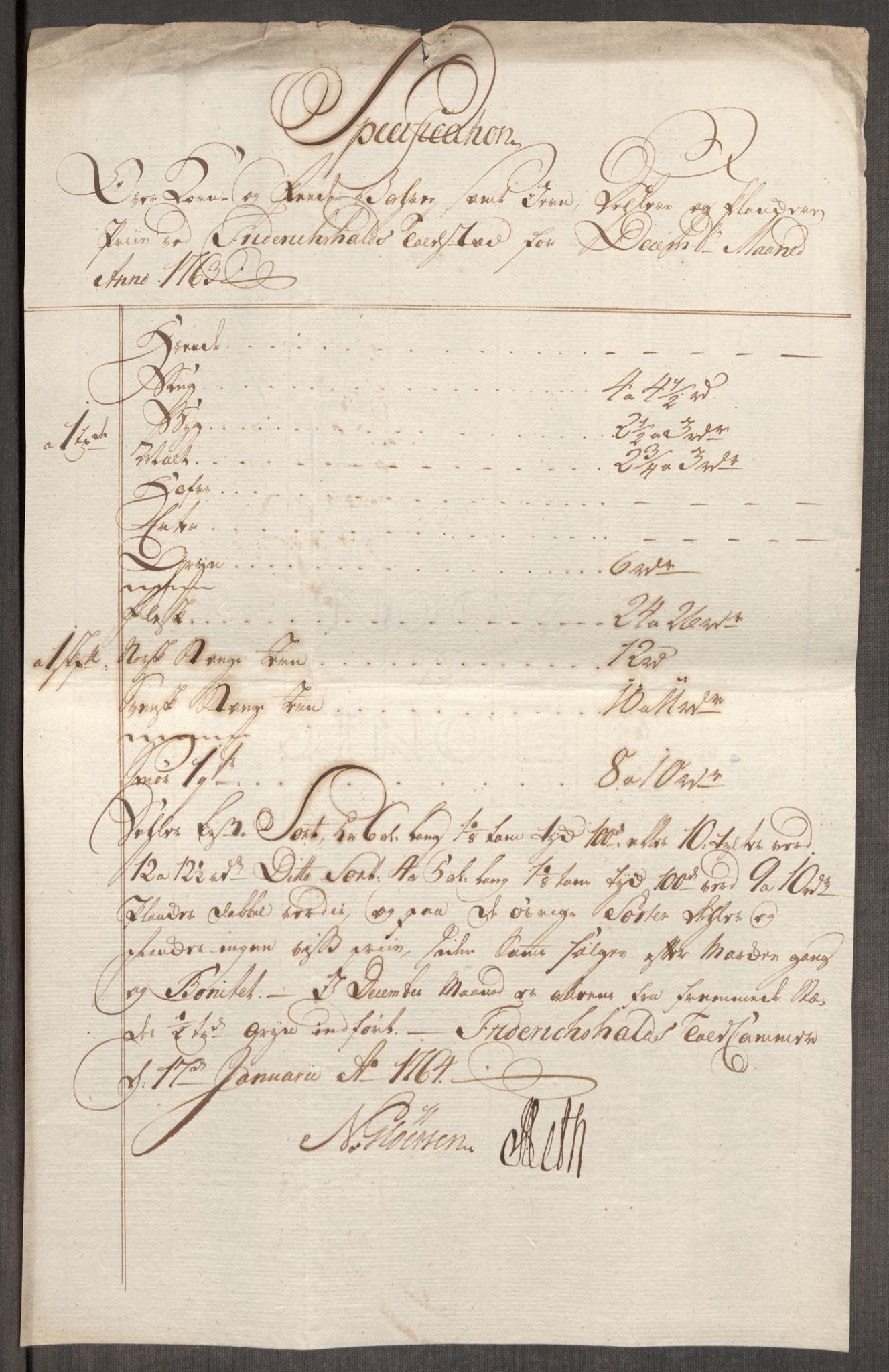 Rentekammeret inntil 1814, Realistisk ordnet avdeling, AV/RA-EA-4070/Oe/L0007: [Ø1]: Priskuranter, 1761-1763, p. 554