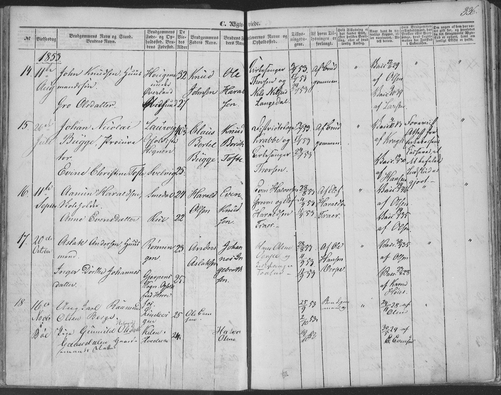 Seljord kirkebøker, SAKO/A-20/F/Fa/L012b: Parish register (official) no. I 12B, 1850-1865, p. 336