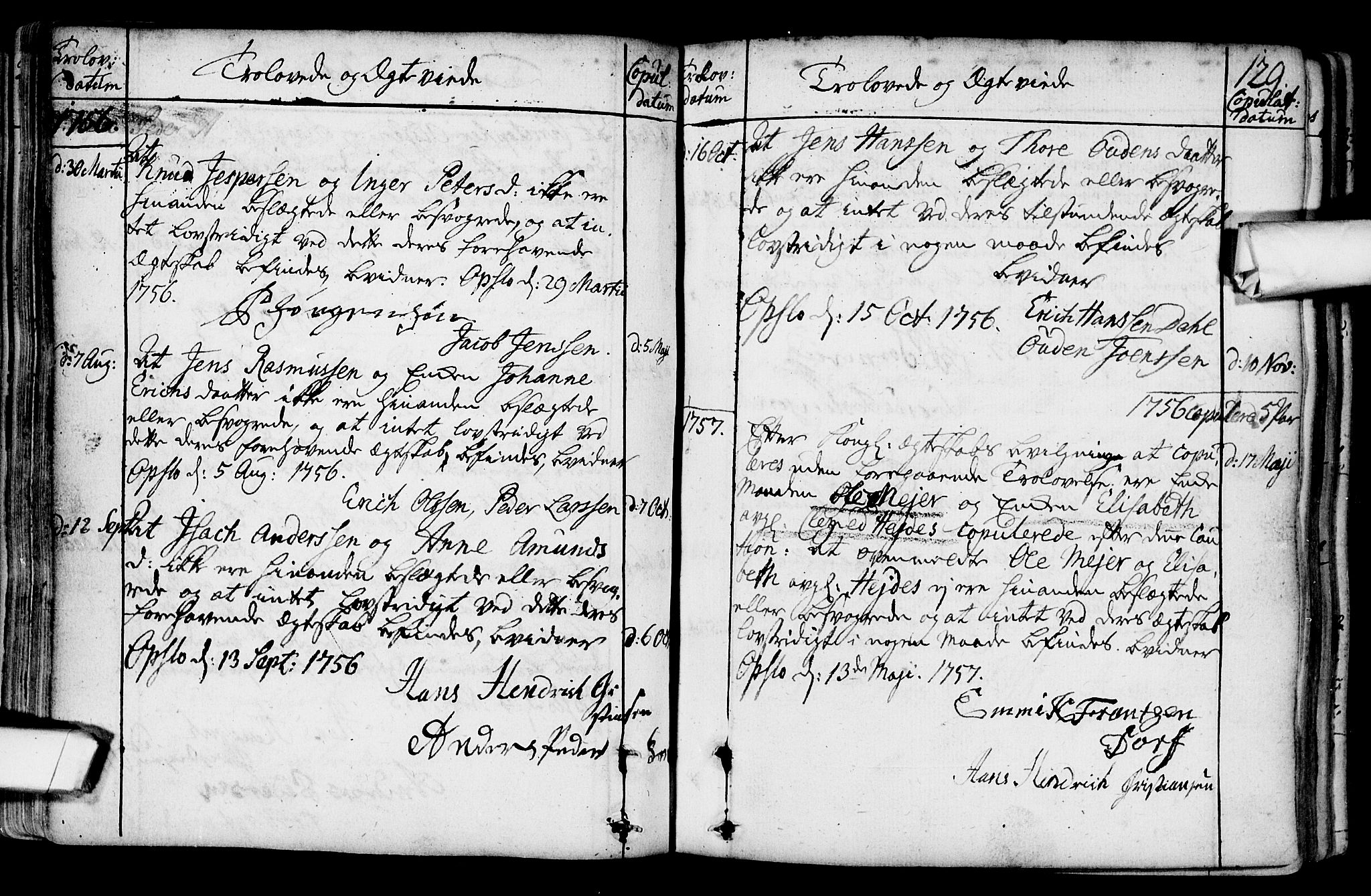 Gamlebyen prestekontor Kirkebøker, SAO/A-10884/F/Fa/L0001: Parish register (official) no. 1, 1734-1818, p. 129