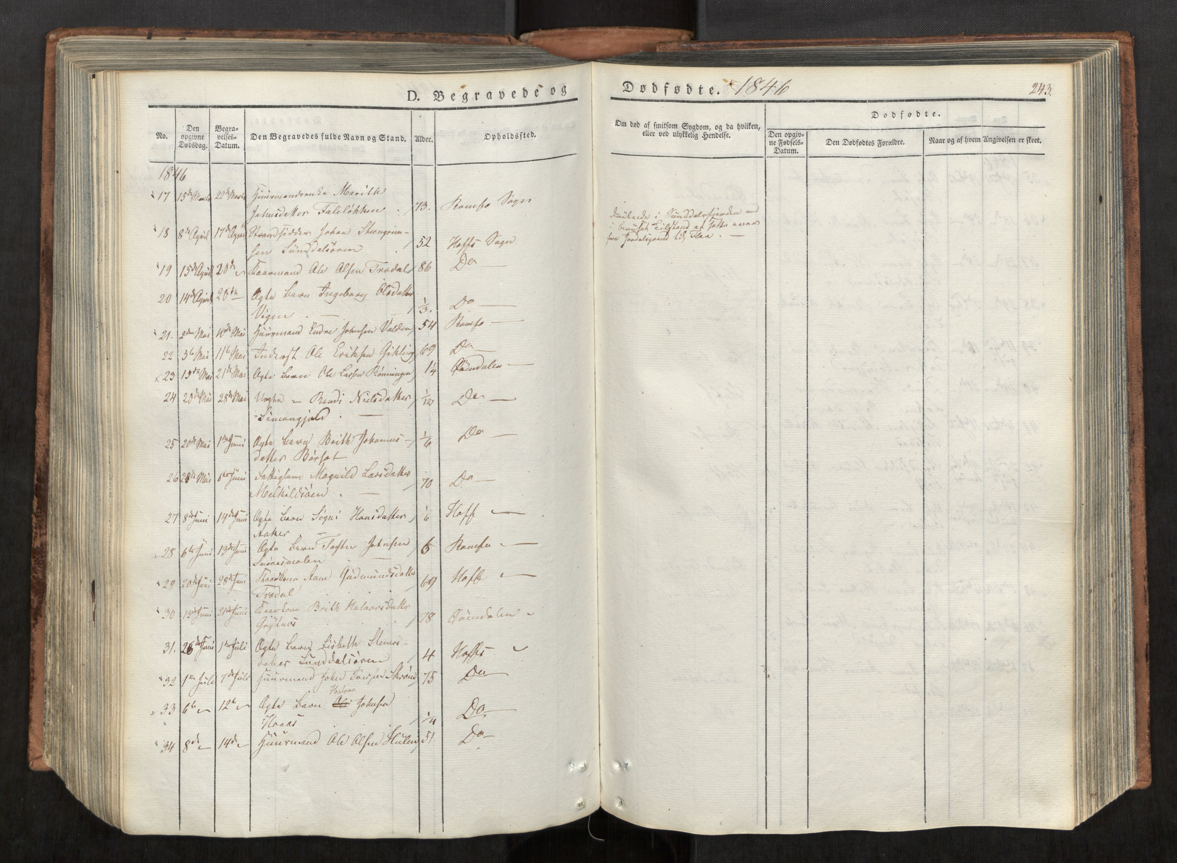 Ministerialprotokoller, klokkerbøker og fødselsregistre - Møre og Romsdal, AV/SAT-A-1454/590/L1012: Parish register (official) no. 590A04, 1832-1846, p. 243