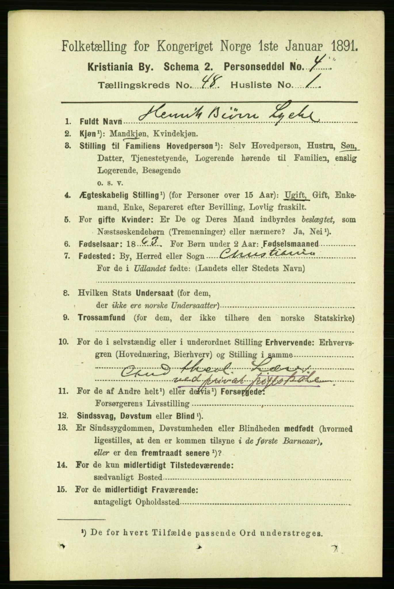 RA, 1891 census for 0301 Kristiania, 1891, p. 28387