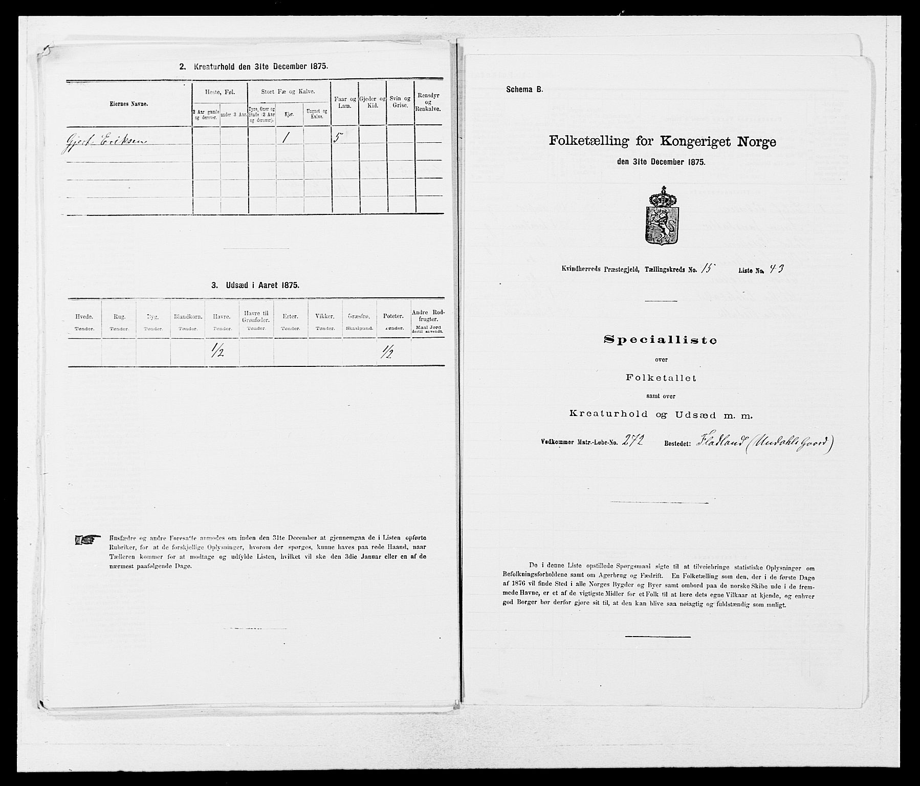 SAB, 1875 census for 1224P Kvinnherad, 1875, p. 1035