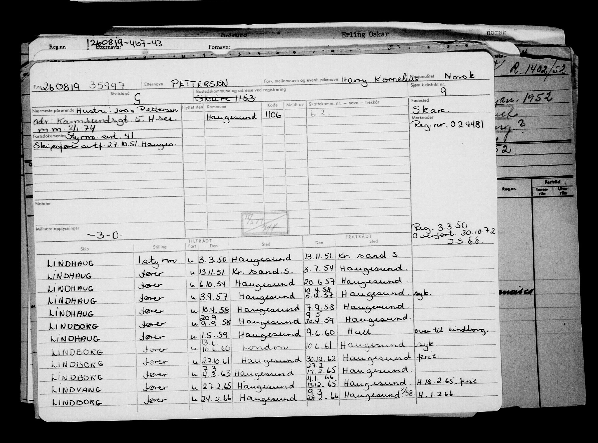 Direktoratet for sjømenn, AV/RA-S-3545/G/Gb/L0171: Hovedkort, 1919, p. 333