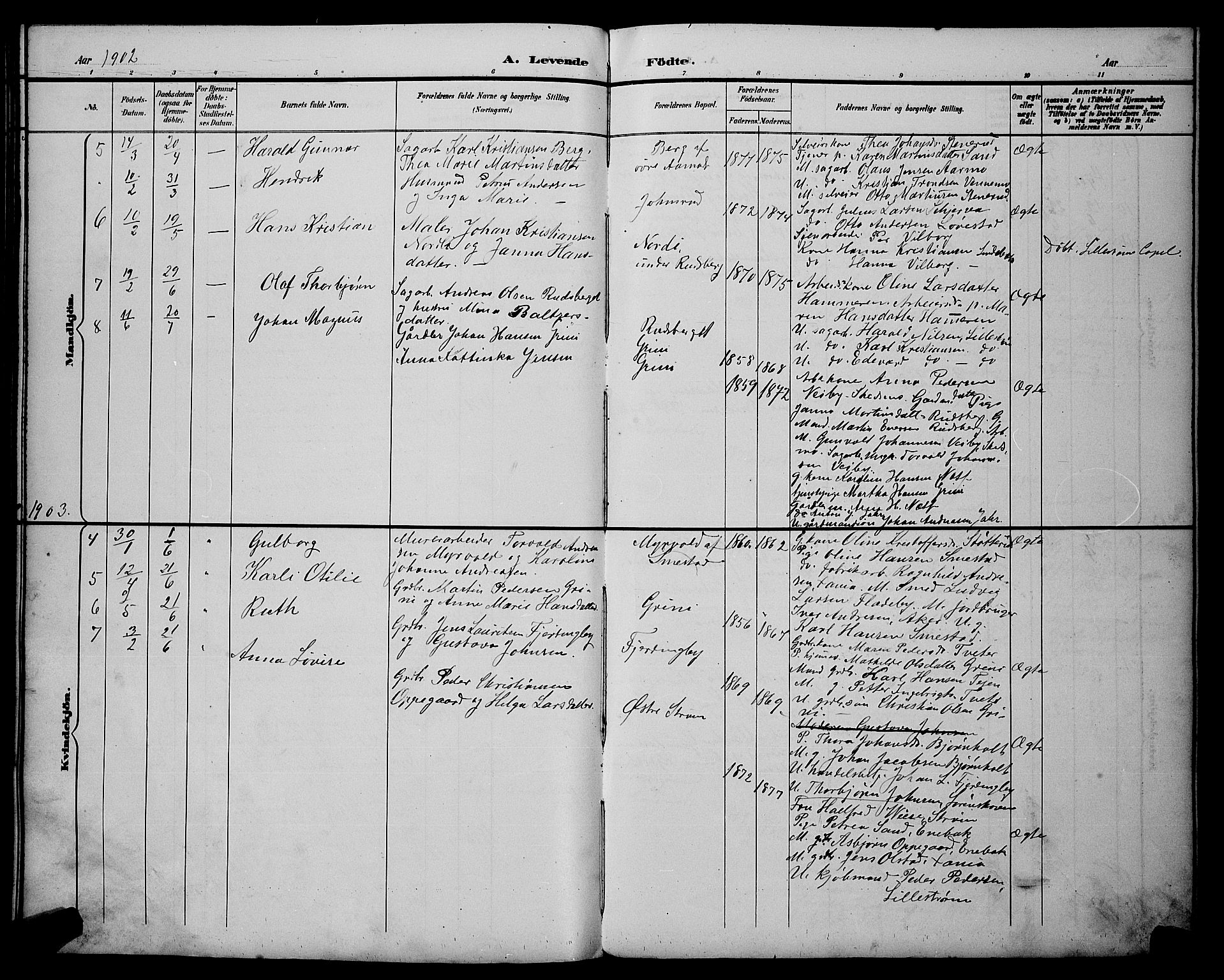 Fet prestekontor Kirkebøker, AV/SAO-A-10370a/G/Gb/L0004: Parish register (copy) no. II 4, 1894-1904