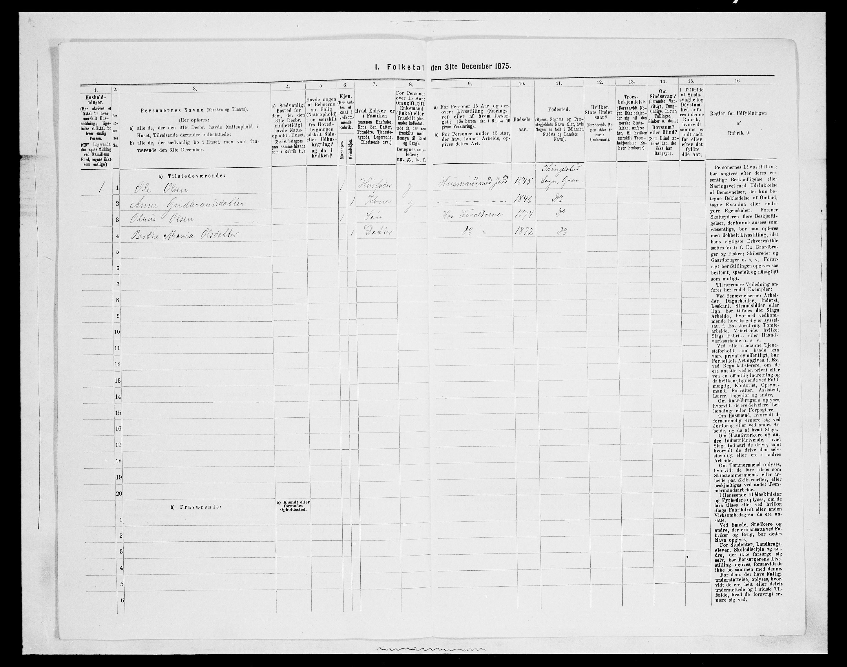 SAH, 1875 census for 0534P Gran, 1875, p. 1538
